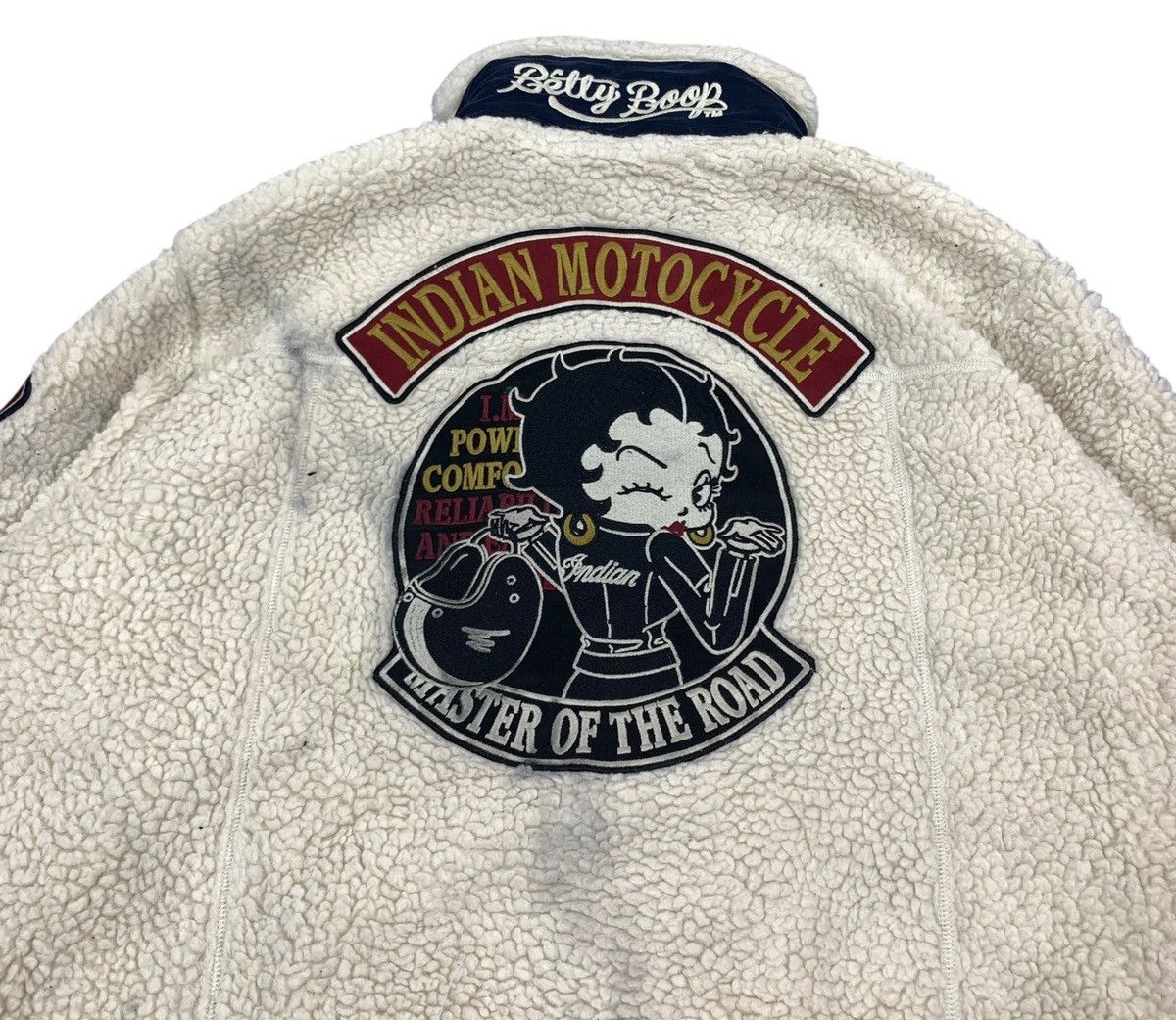 Cartoon Network × Indian Motorcycle VINTAGE BETTY BOOP INDIAN MOTORCYCLE FLEECE JACKET Size US L / EU 52-54 / 3 - 10 Thumbnail