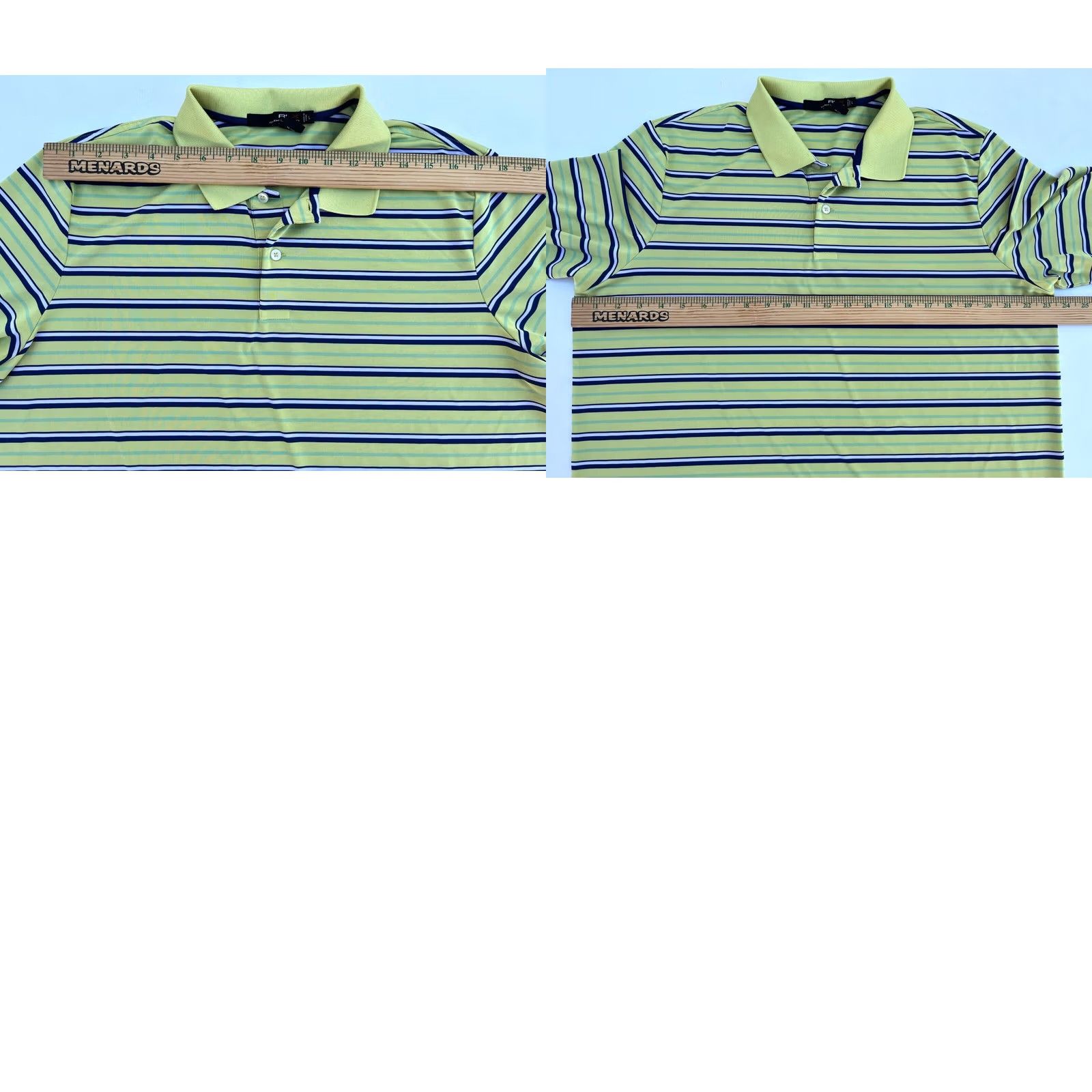 Ralph Lauren Ralph Lauren RLX Polo Shirt Stripes Sz L Men’s Polo Shirt Color Green Size US L / EU 52-54 / 3 - 8 Thumbnail