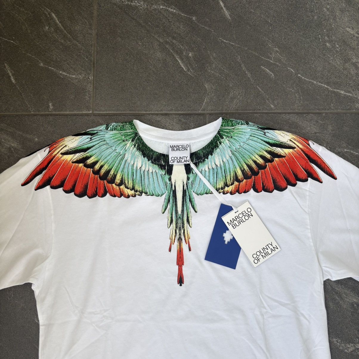 Marcelo Burlon Marcelo Burlon County of Milan Icon Wings basic t-shirt Size US L / EU 52-54 / 3 - 3 Thumbnail