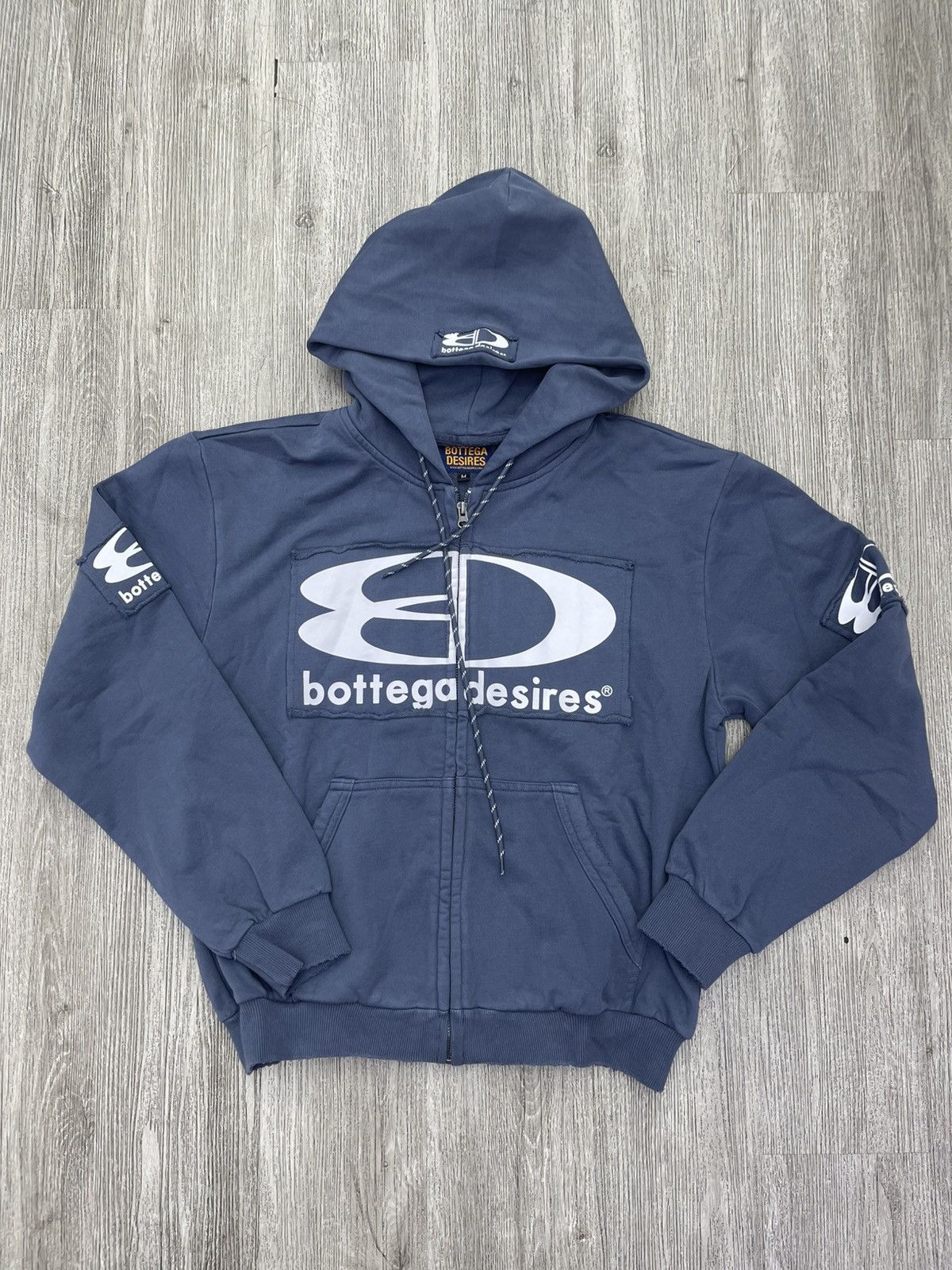 Bottega Desires Bottega Desires blue hoodie Size US M / EU 48-50 / 2 - 1 Thumbnail