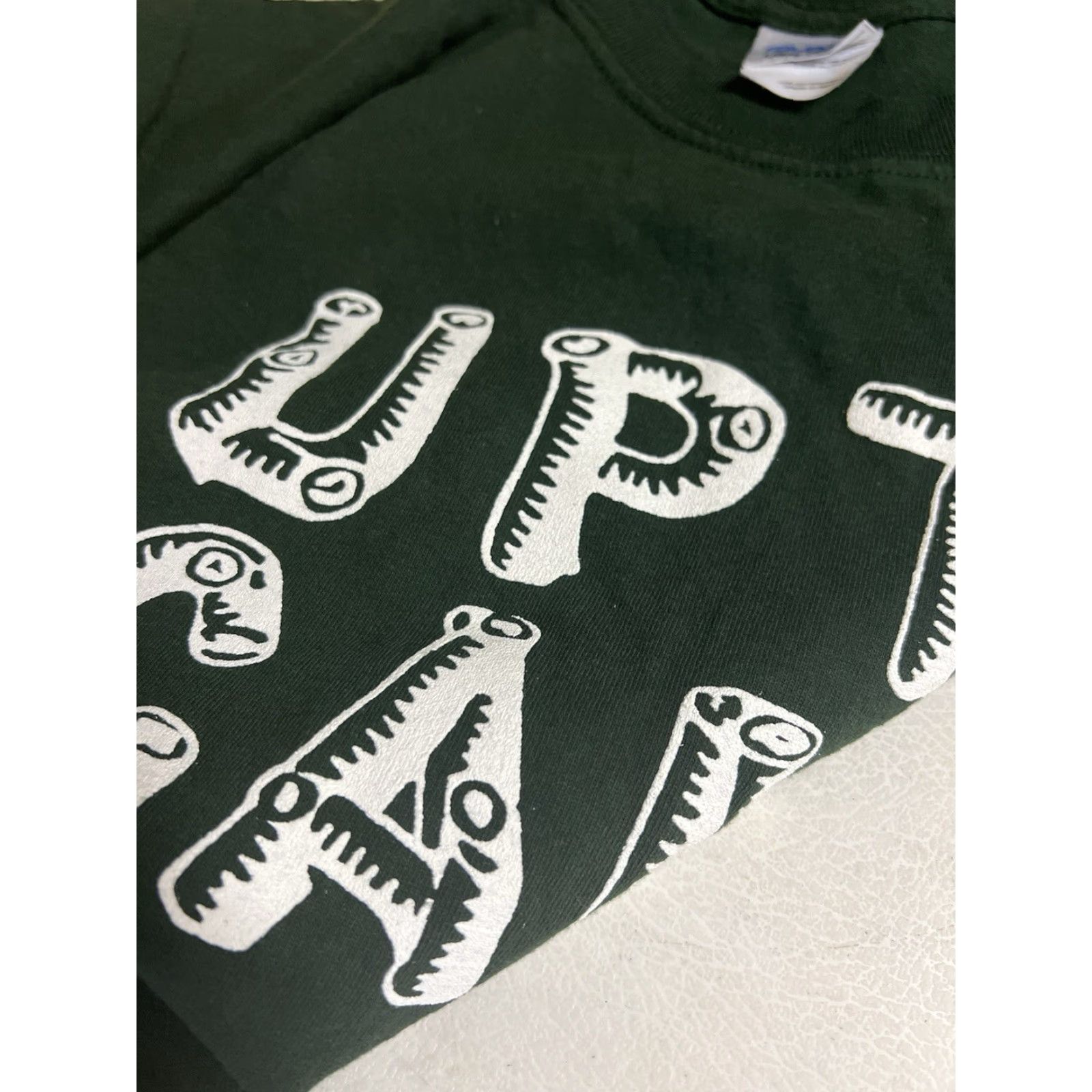 Vintage CAMP T-Shirt Green Short Sleeve Crew Neck L Men Summer Camp Adirondack Lettering Retro Style Size US L / EU 52-54 / 3 - 3 Thumbnail