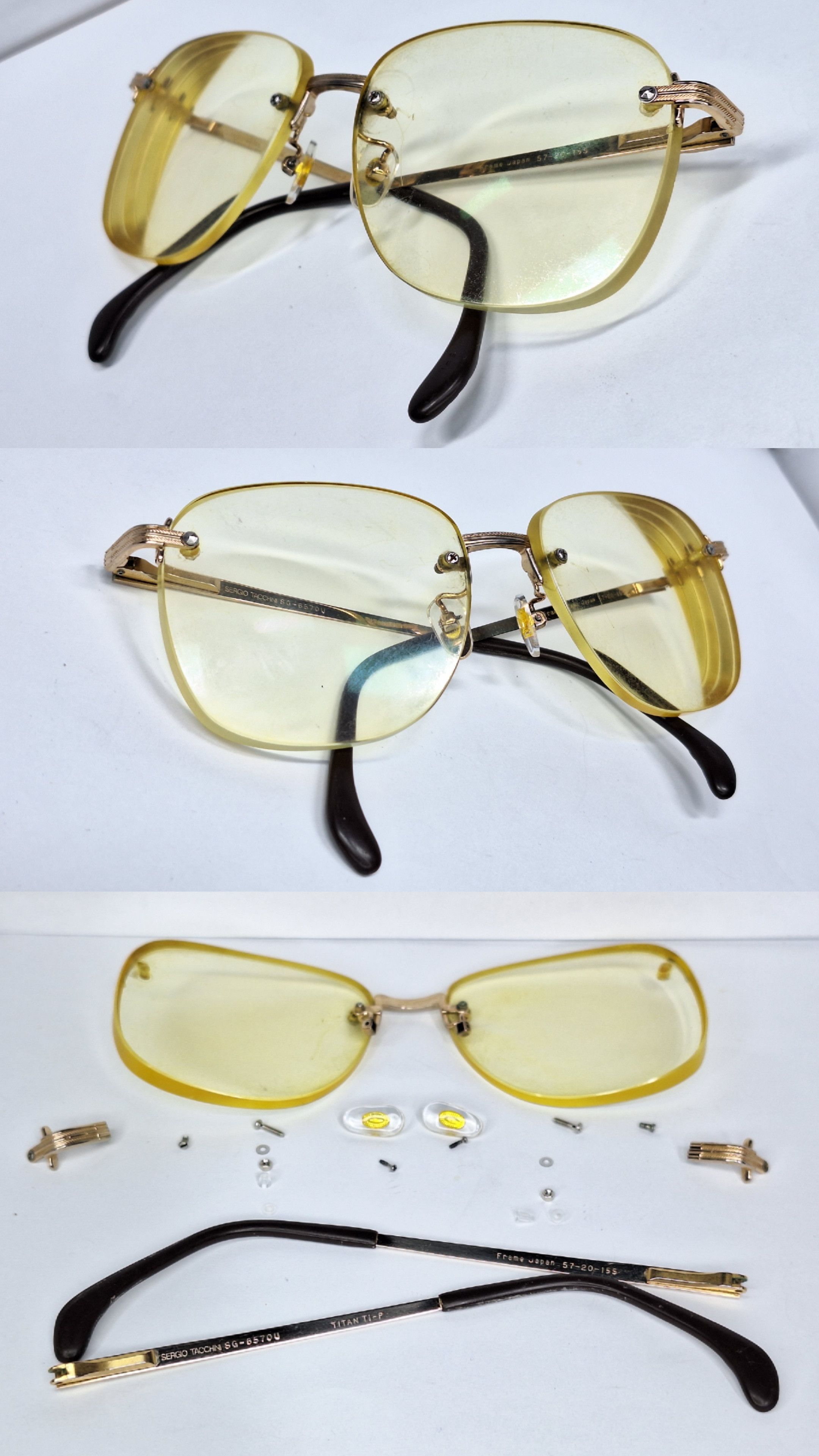 Sergio Tacchini Sergio Tacchini SG-6570U Pure Titanium Rimless Glasses Japan Size ONE SIZE - 6 Thumbnail