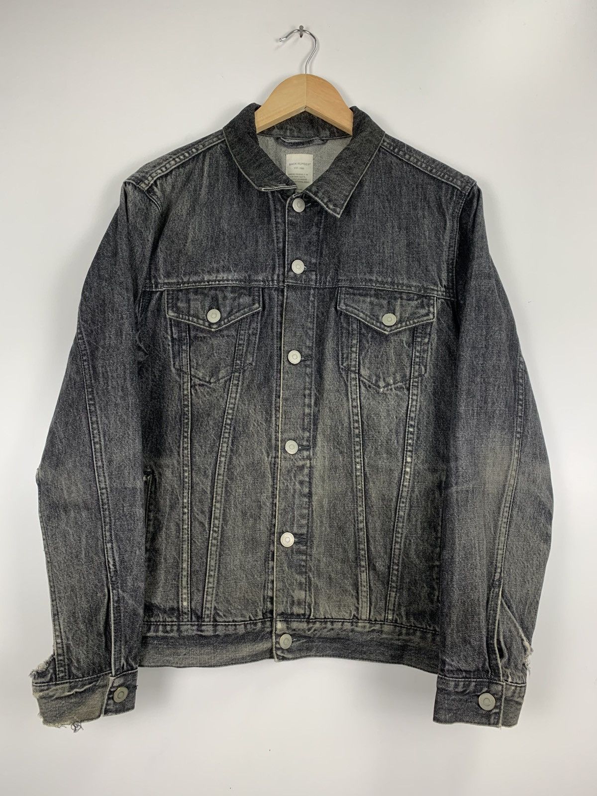 Japanese Brand Vintage Black Number Denim Jacket Size US L / EU 52-54 / 3 - 11 Thumbnail