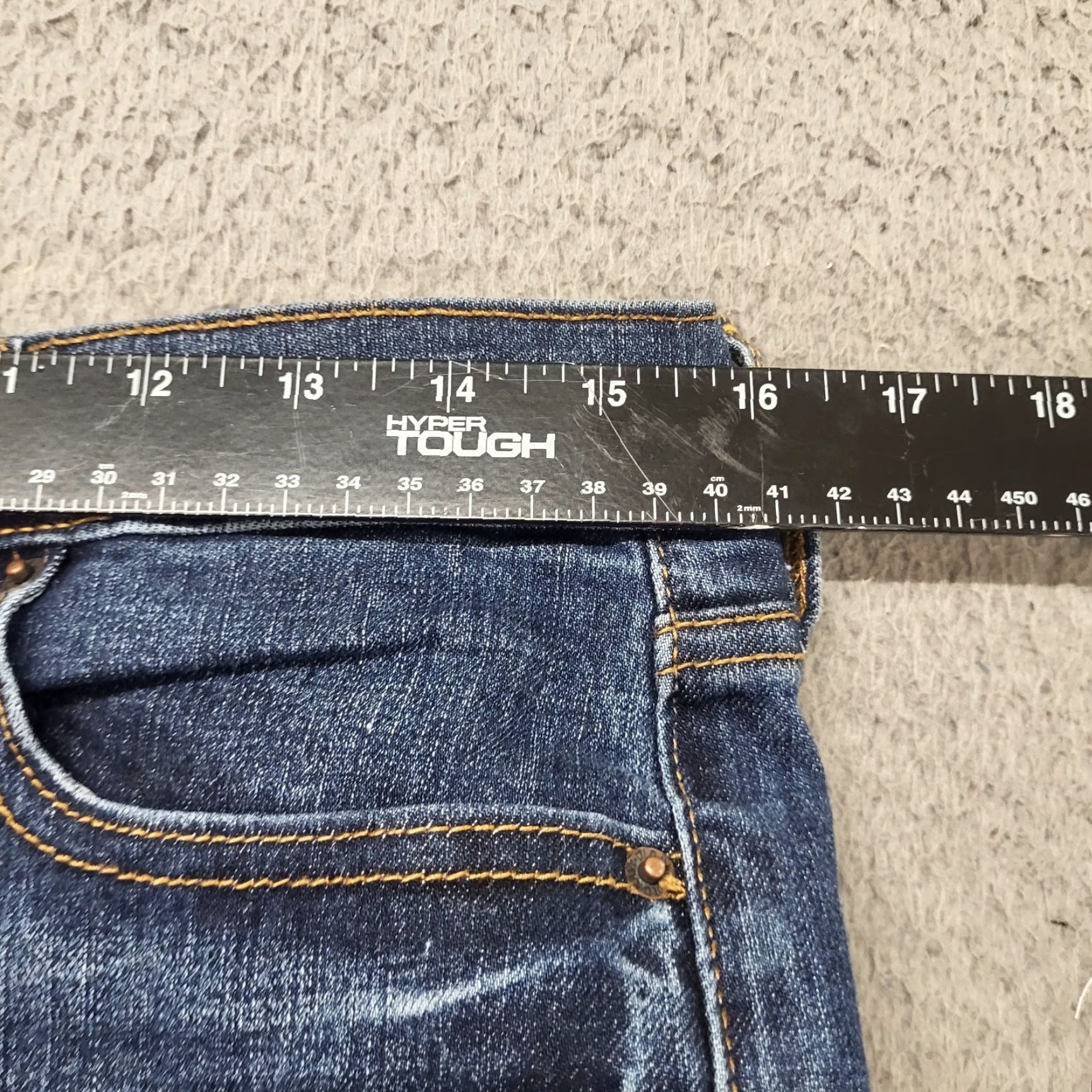 Old Navy Old Navy Jeans Women Size 10 Blue Mid Rise Straight Leg Distressed Jeans Size 32" / US 10 / IT 46 - 7 Thumbnail