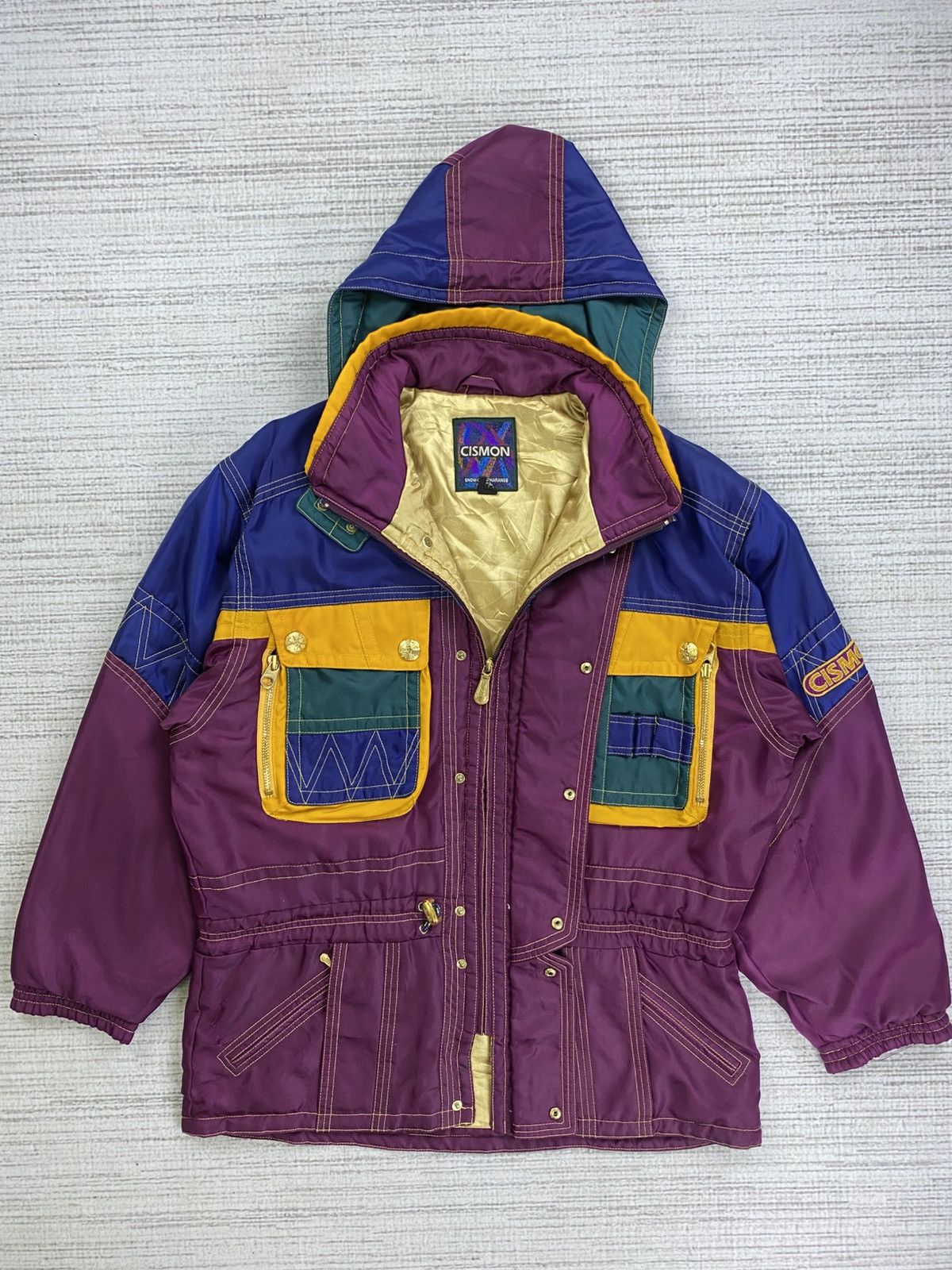 Japanese Brand × Vintage Vintage Cismon Bomber Ski Wear Multicolour Jacket Size US L / EU 52-54 / 3 - 11 Thumbnail