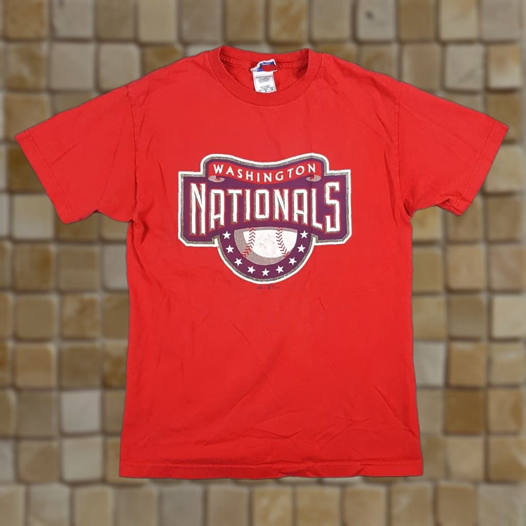 MLB VINTAGE Washington Nationals Baseball T-Shirt Men Small Retro MLB Cotton Logo 90s Sports Size US S / EU 44-46 / 1 - 1 Thumbnail