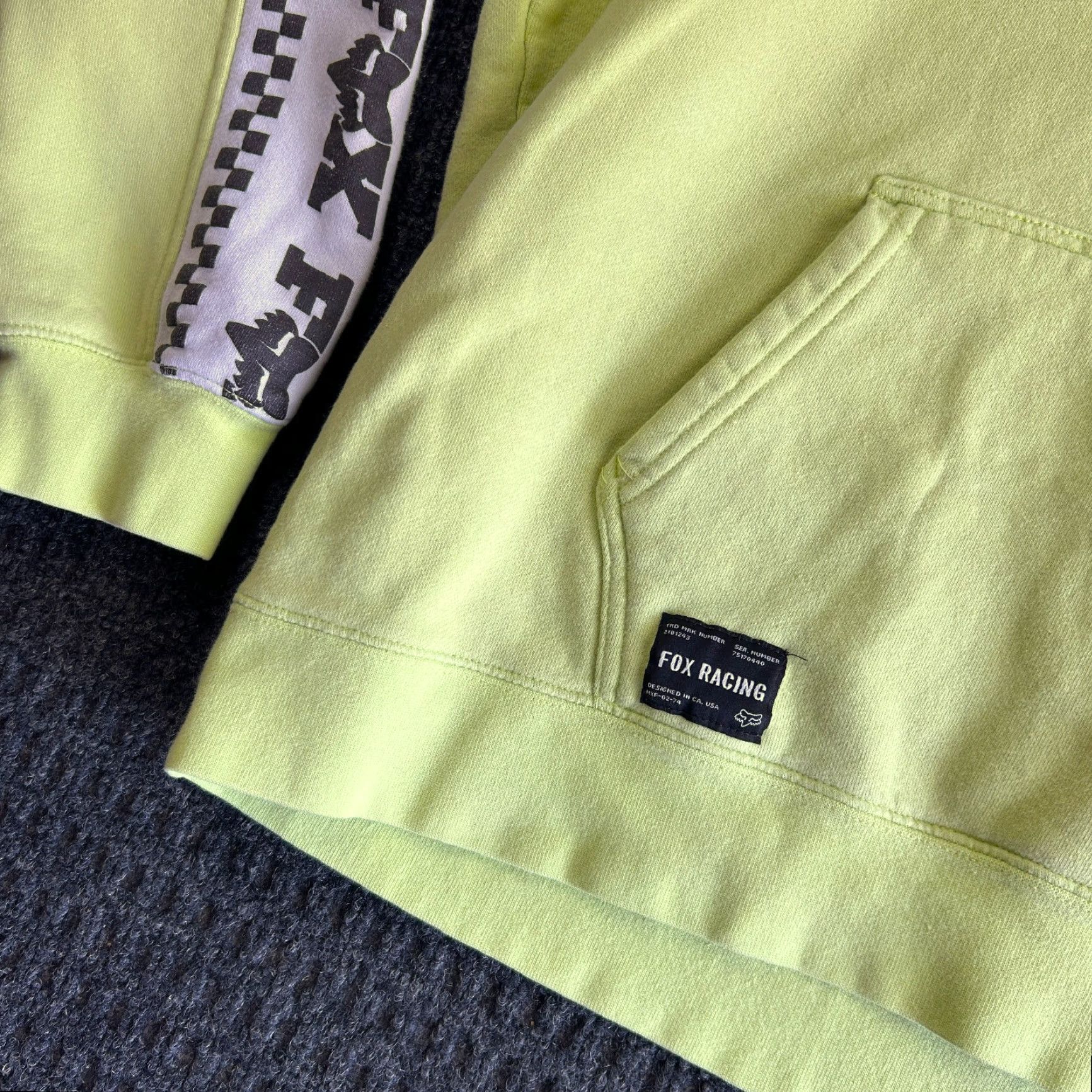 Fox Racing VINTAGE Fox Racing Hoodie Sweatshirt Green Pullover Women’s XL Size L / US 10 / IT 46 - 4 Thumbnail