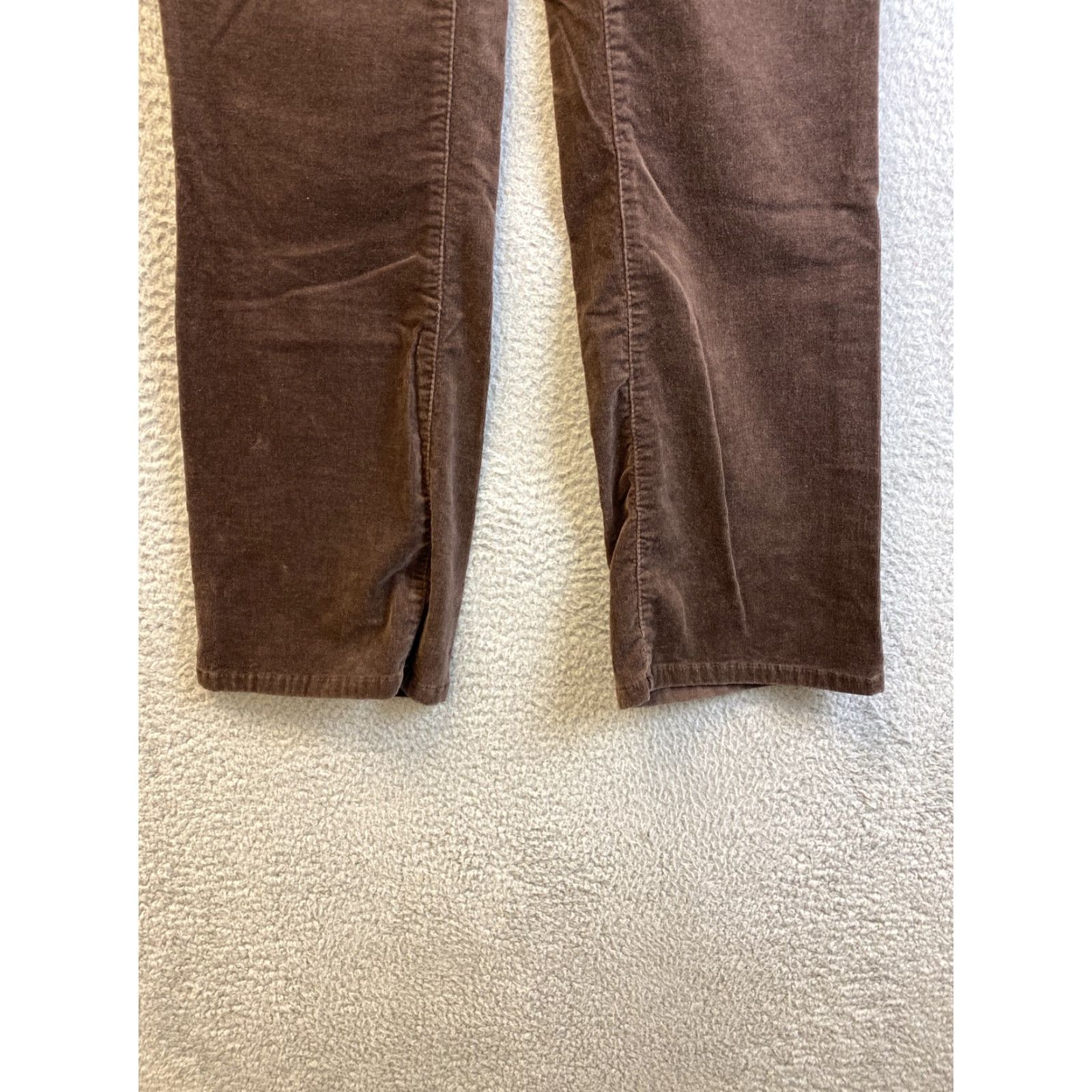 Calvin Klein Calvin Klein Women Pants 10 Brown Corduroy Bootcut Flat Front Stretch 93-39 Size 32" / US 10 / IT 46 - 2 Thumbnail