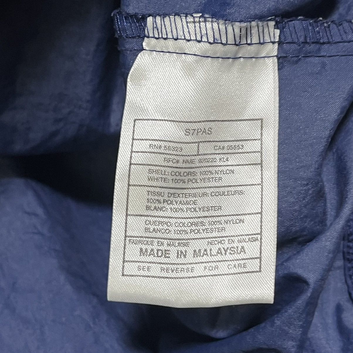 Nike VINTAGE 90s NIKE SWOOSH LOGO BLUE ZIP UP WINDBREAKER JACKET Size US XL / EU 56 / 4 - 6 Thumbnail