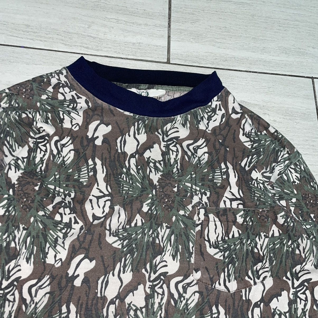 Vintage Piney Woods Treebark Camo Longsleeve Size US M / EU 48-50 / 2 - 2 Thumbnail