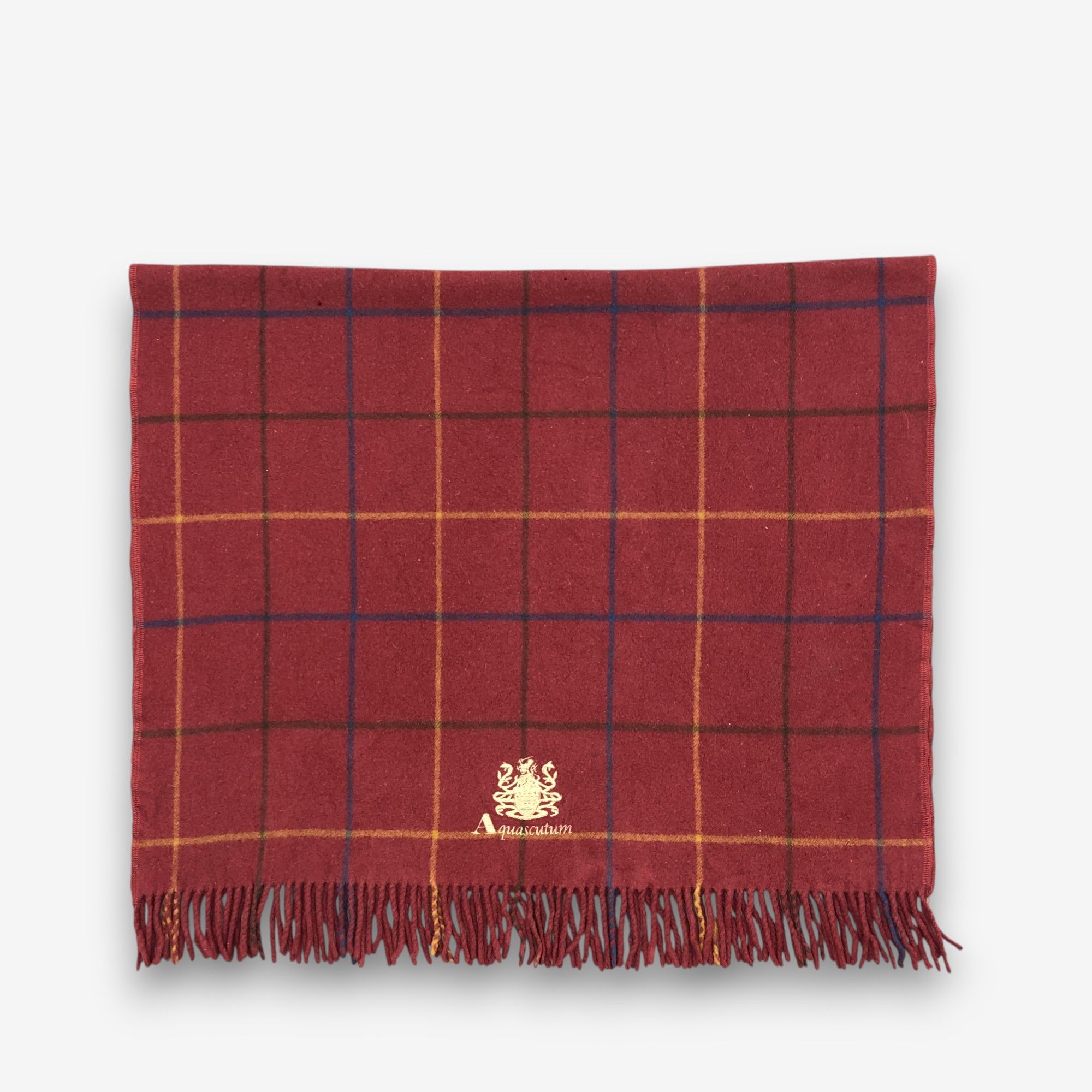 Aquascutum Vintage Aquascutum Scarf Muffler Wool Shawls Wraps Scarves Size ONE SIZE - 3 Thumbnail