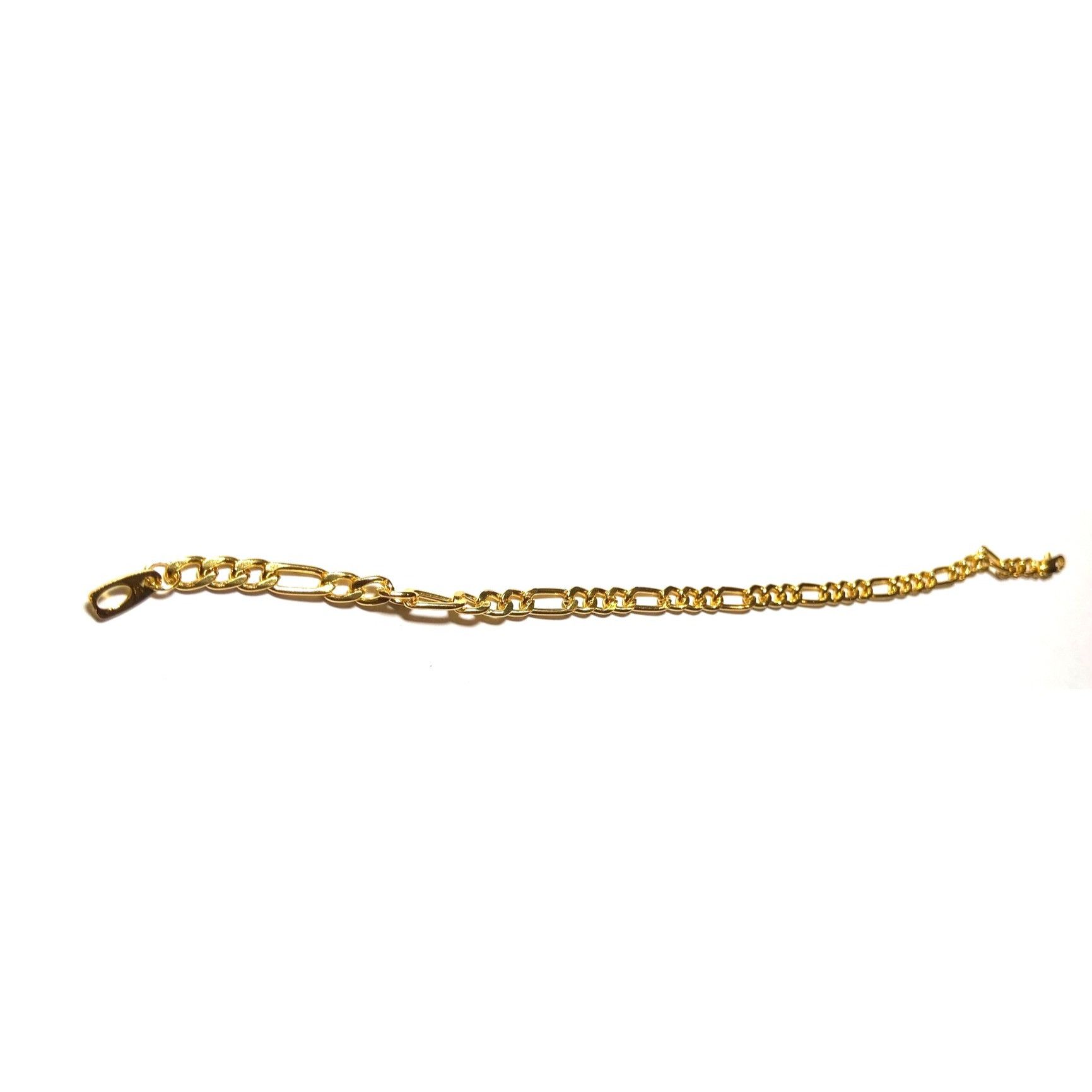 Other Gold-Tone Figaro Chain Bracelet With Lobster Clasp 9” Long Size ONE SIZE - 10 Thumbnail