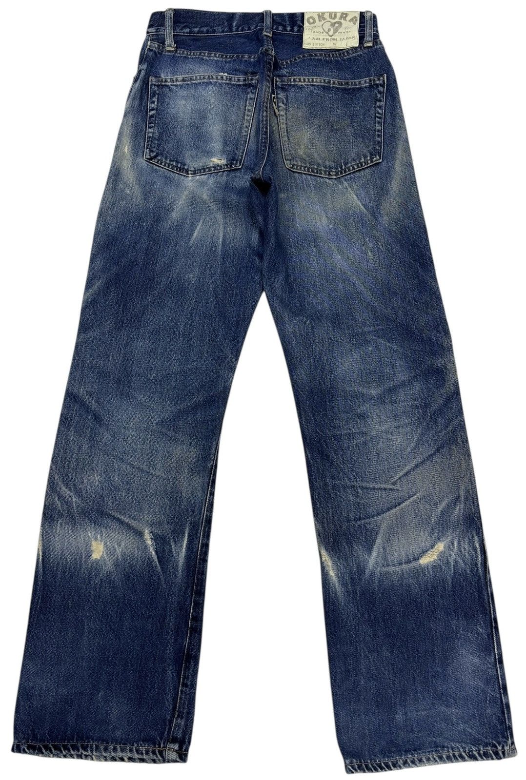 Okura 🔥OKURA SELVEDGE DISTRESSED DENIM JEANS HOLLYWOOD RANCHMARKET Size US 26 / EU 42 - 2 Thumbnail