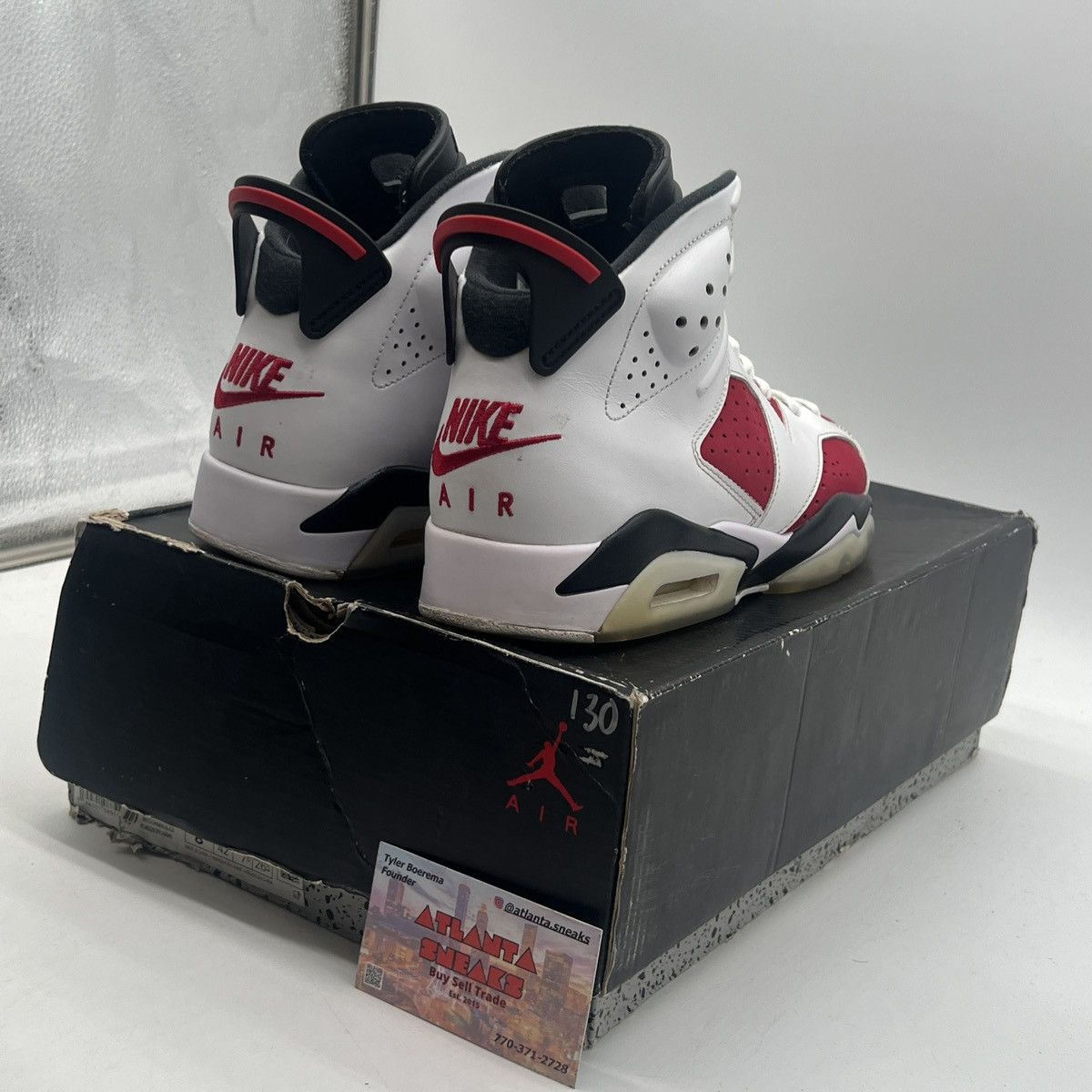 Jordan Brand Air Jordan 6 Carmine Size US 8.5 / EU 41-42 - 5 Thumbnail