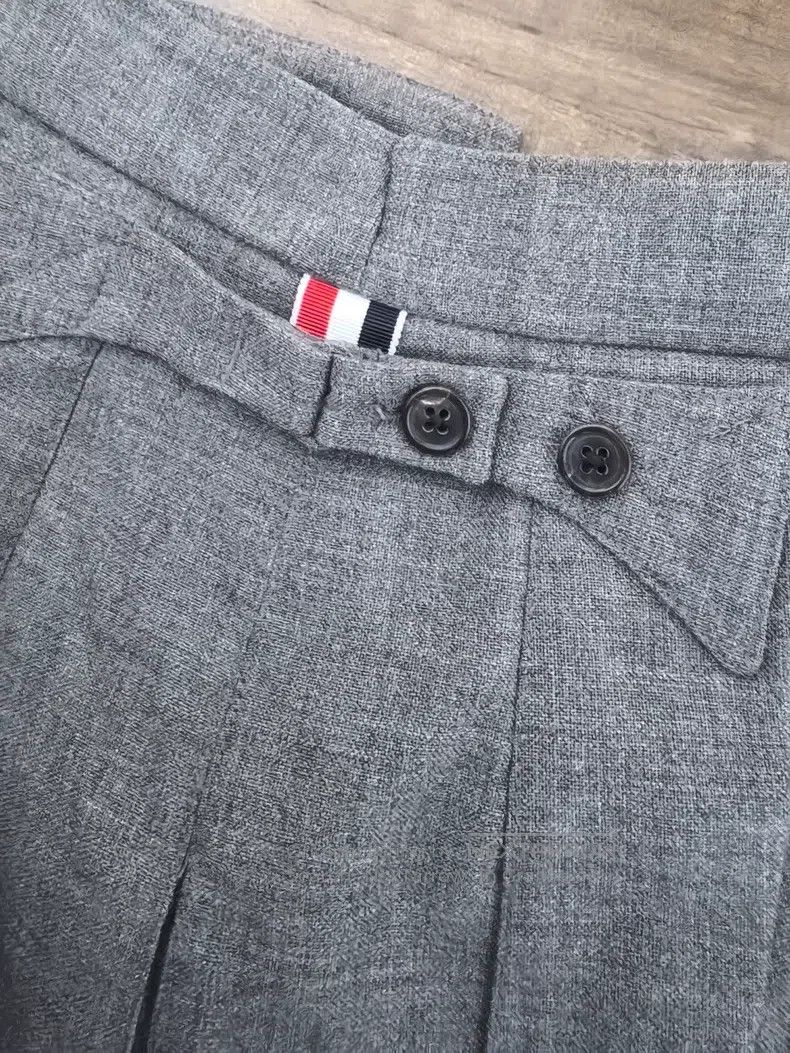 Thom Browne Thom Browne Gray wool pleated skirt Size 26" / US 2 / IT 38 - 4 Thumbnail