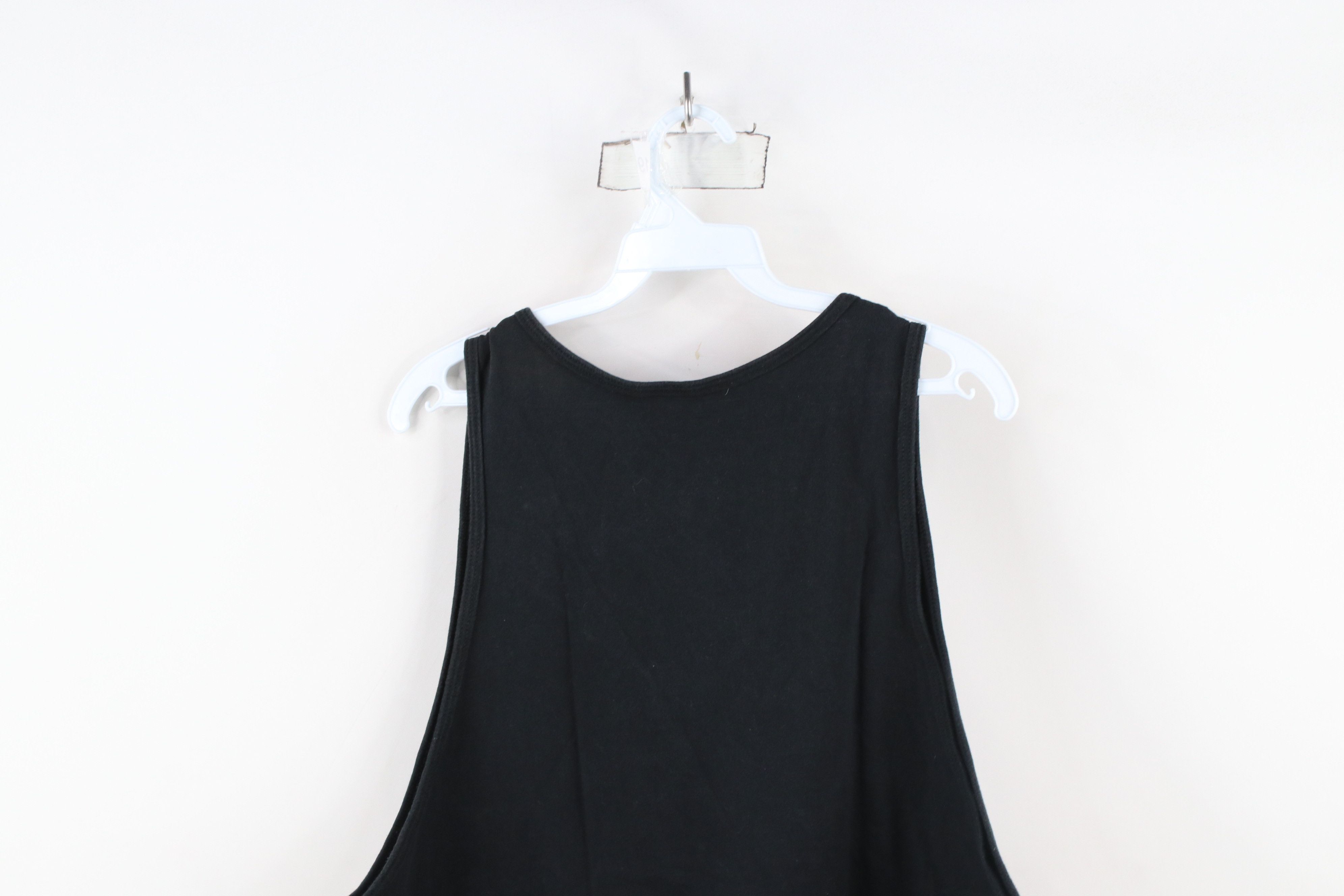 Vintage Vintage 90s Streetwear Blank Tank Top T-Shirt Black Cotton Size US L / EU 52-54 / 3 - 7 Thumbnail