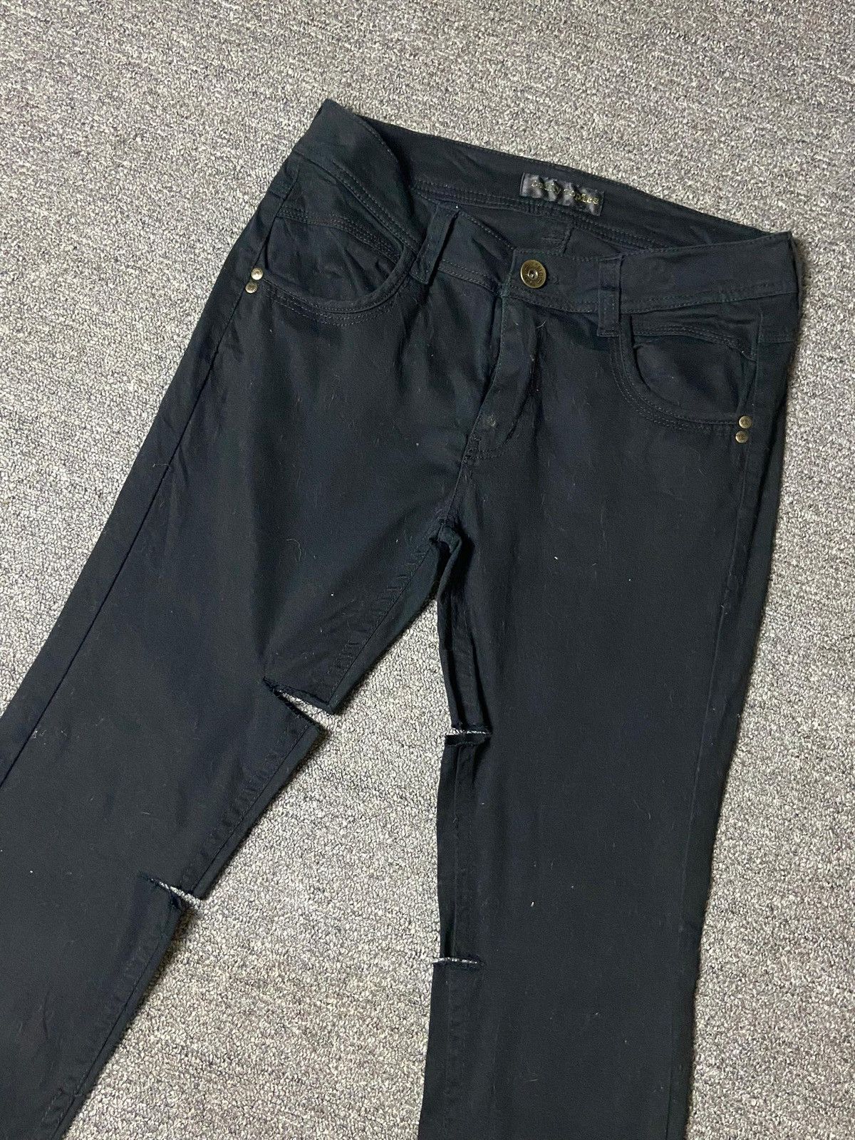 Hysteric Glamour × Japanese Brand × Vintage DAILY TOPICS Brand Ripped Pants (128) Size US 28 / EU 44 - 10 Thumbnail