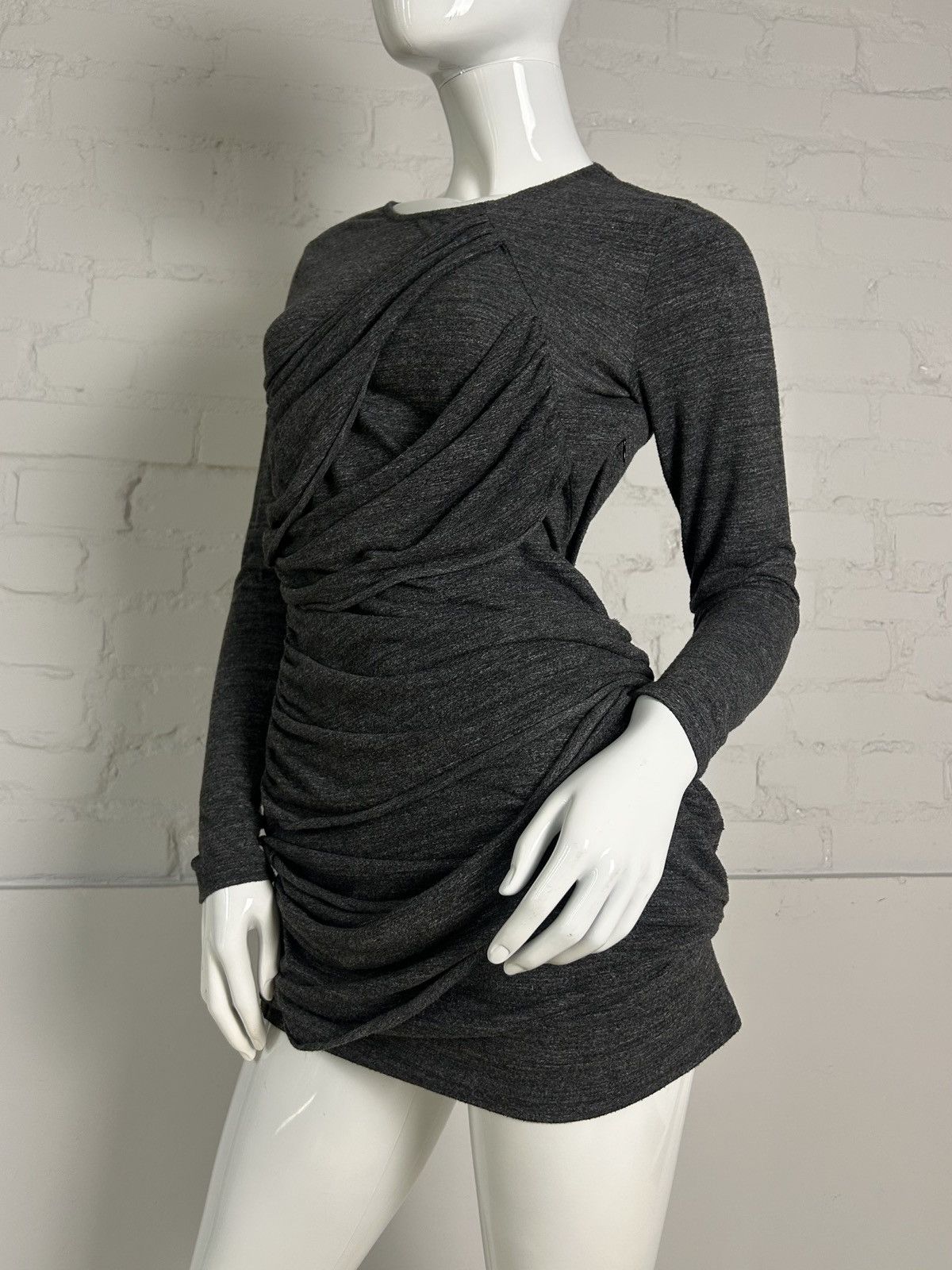 Other Insane draped grey mini dress Size M / US 6-8 / IT 42-44 - 3 Thumbnail