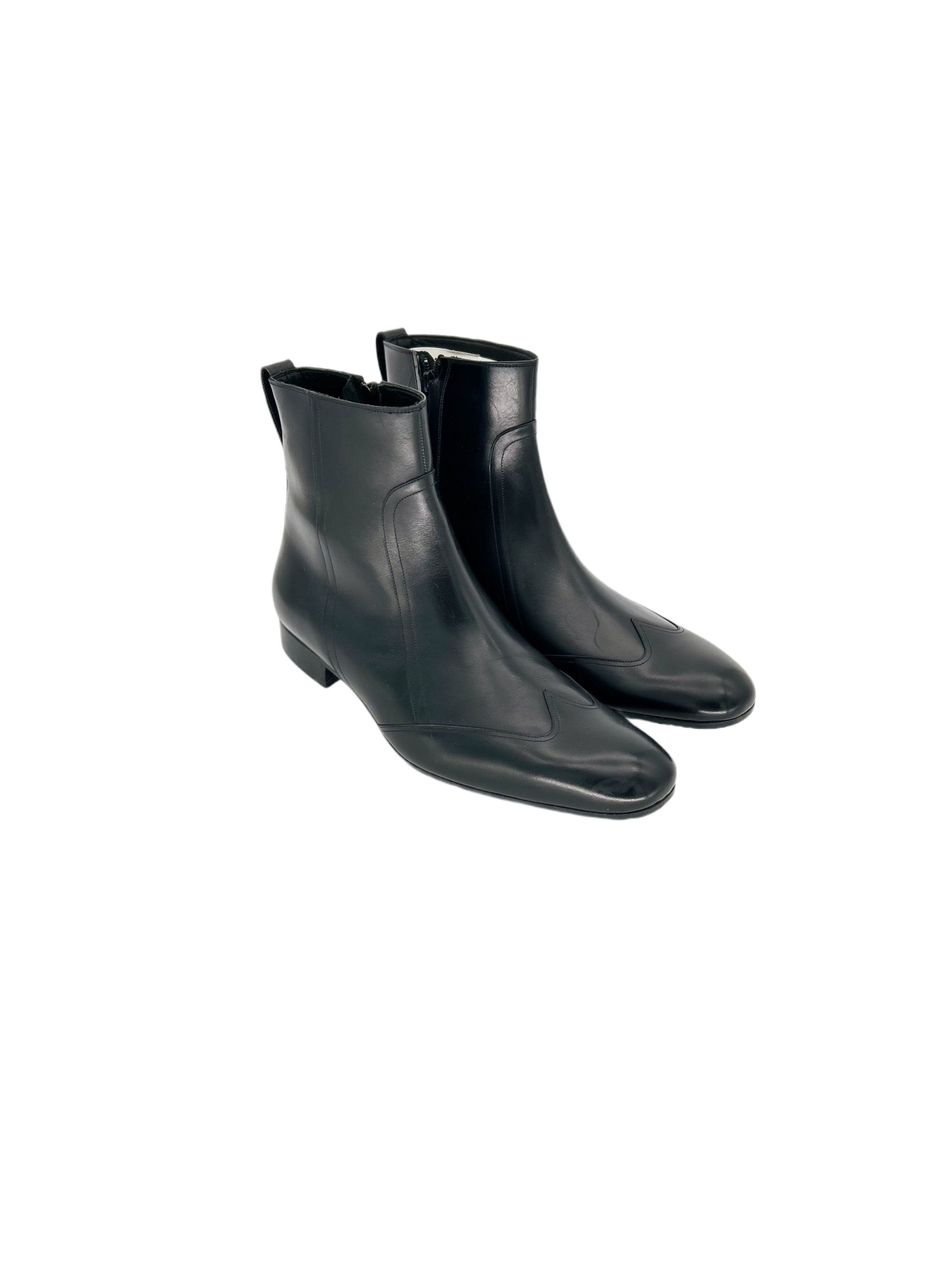 Dior × Hedi Slimane Dior Homme AW05 Zip Boots | Grailed