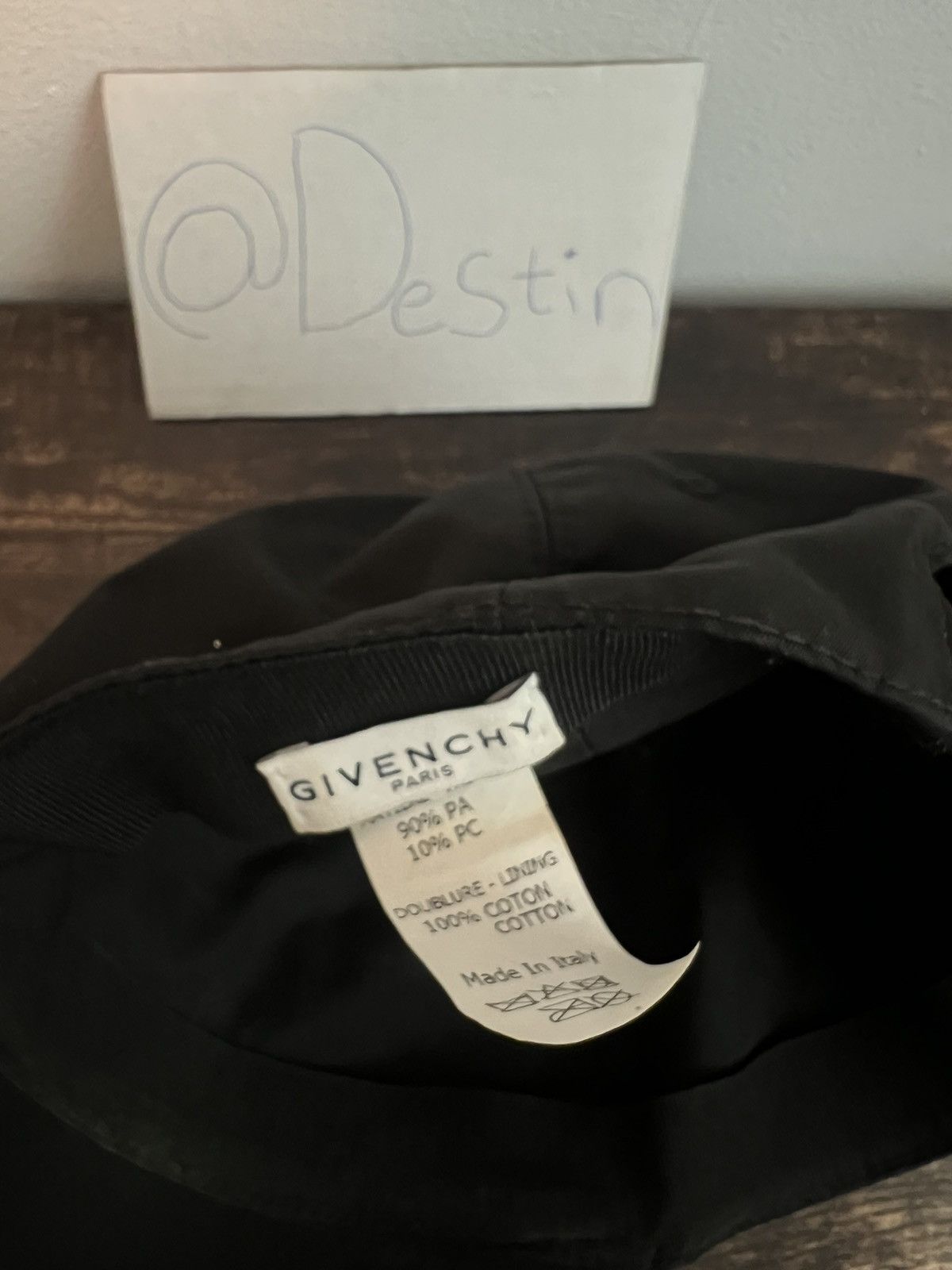 Givenchy × Hypebeast Givenchy Paris Logo Hat Velcro Hat Size ONE SIZE - 8 Thumbnail