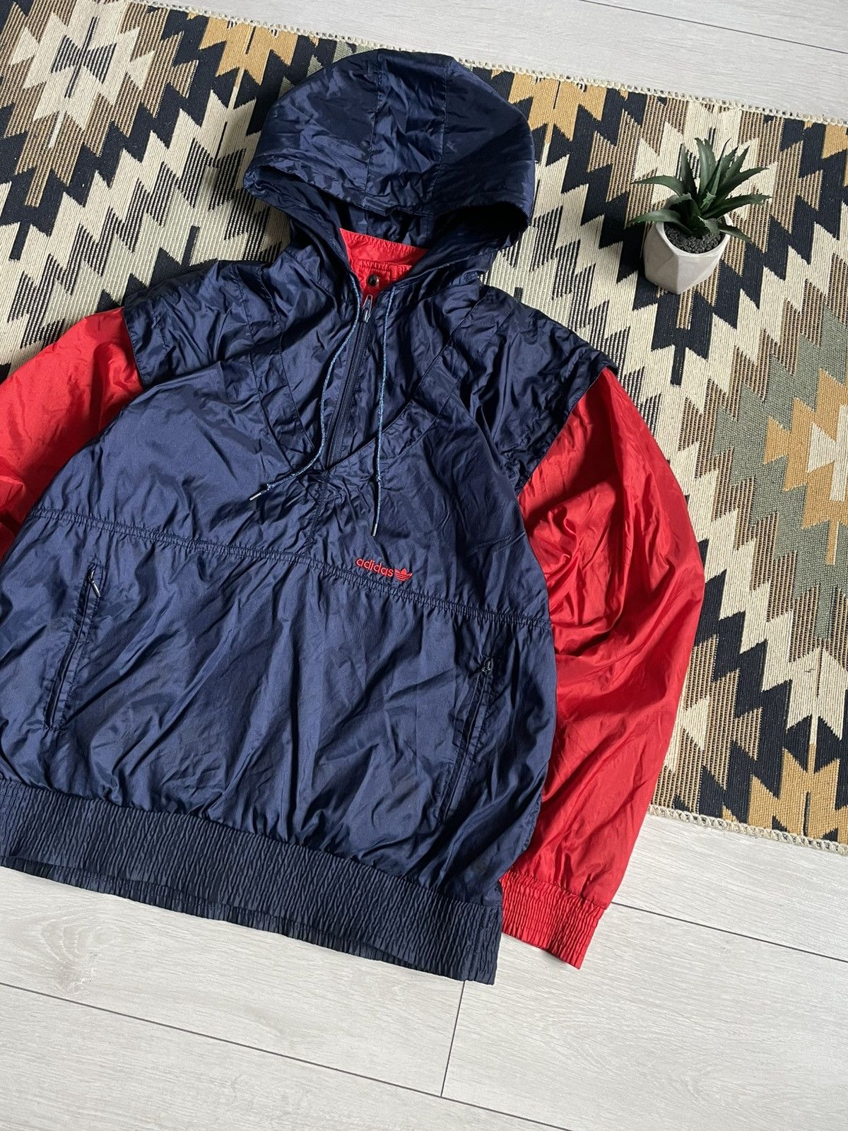 Vintage Vintage 90’s Adidas Nylon Track Retro Jacket Size US M / EU 48-50 / 2 - 3 Thumbnail