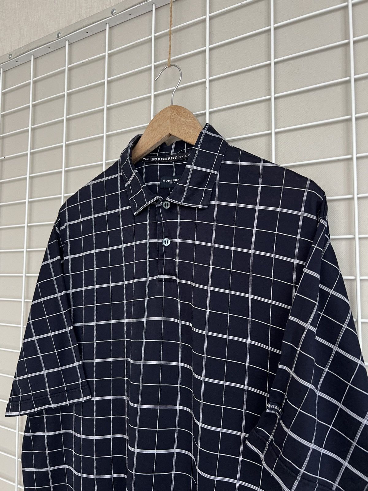Burberry Burberry Golf Nova Checked Polo Shirt Size L Short Sleeve Size US L / EU 52-54 / 3 - 4 Thumbnail