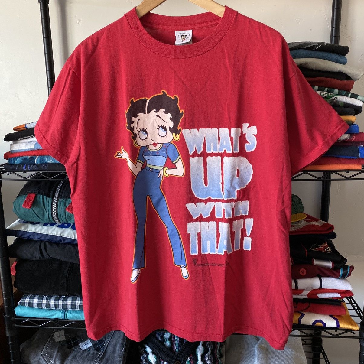 Vintage Vintage Betty Boop T-Shirt 2000 Spice Girl Cartoon Grunge Size US L / EU 52-54 / 3 - 1 Thumbnail