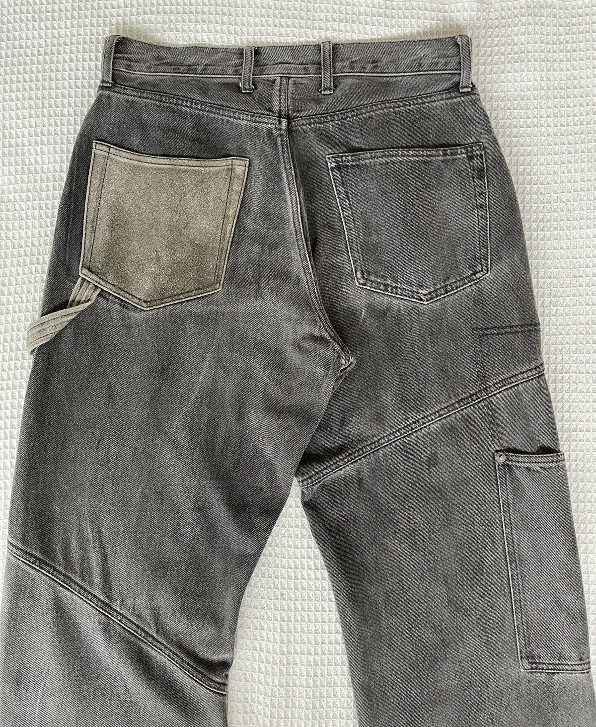 PPFM Vintage’90s🔥PPFM🔥Double Knee Leather Part CowHide Jeans Size US 31 - 6 Thumbnail