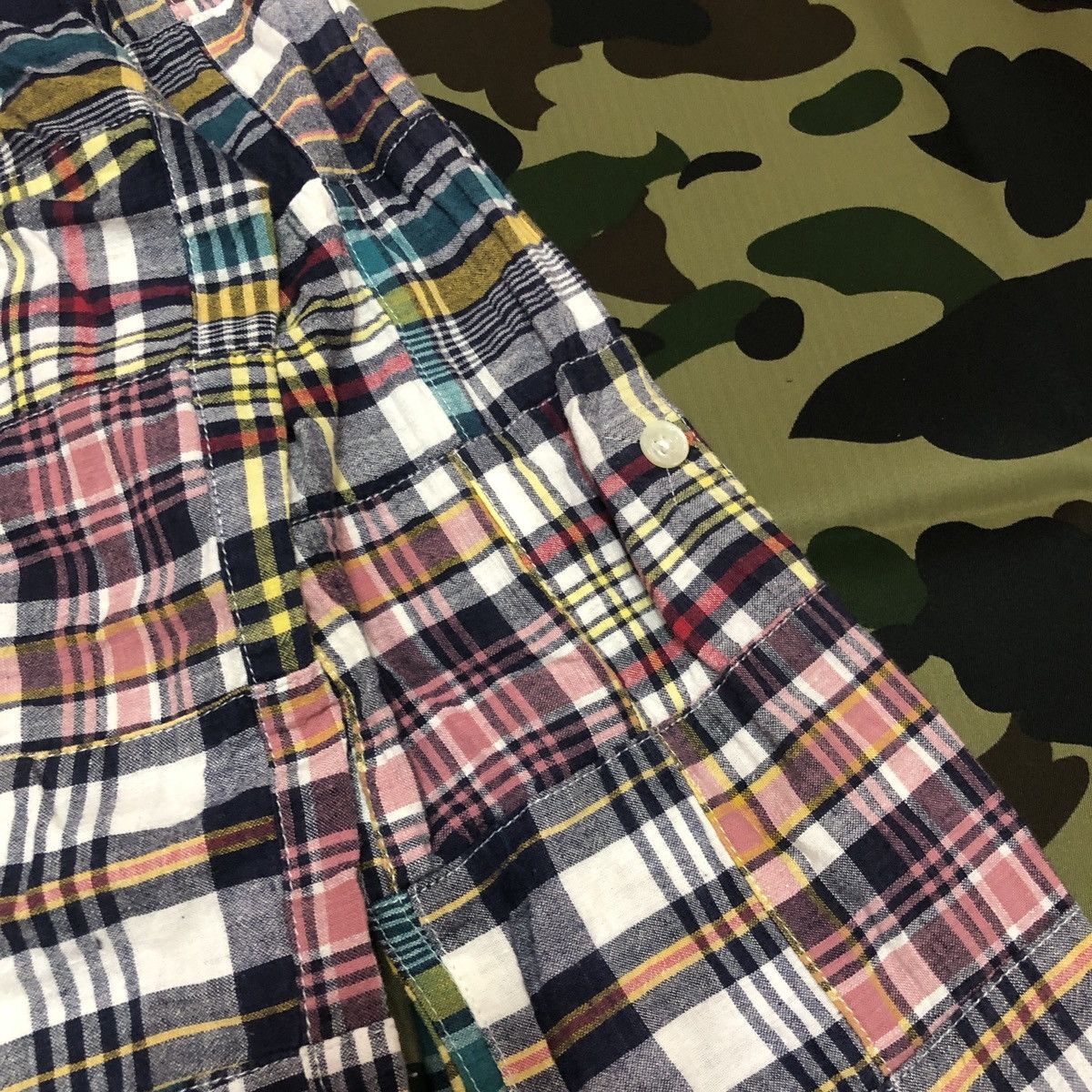 Bape Bape Pirate Store Flannel Patchwork B/D Shirt Size XS / US 0-2 / IT 36-38 - 6 Thumbnail