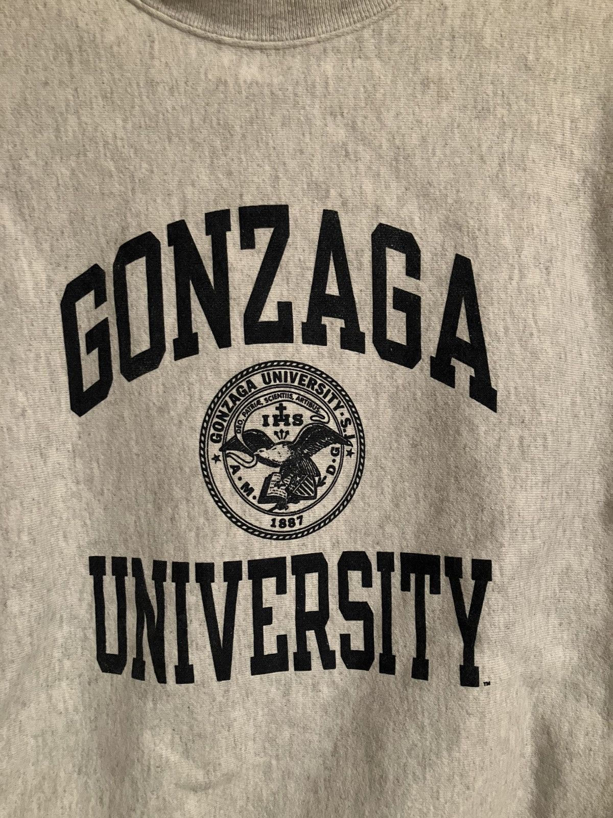 Champion Vintage Gonzaga Mens Small Gray Champion Reverse Weave Size US S / EU 44-46 / 1 - 2 Thumbnail