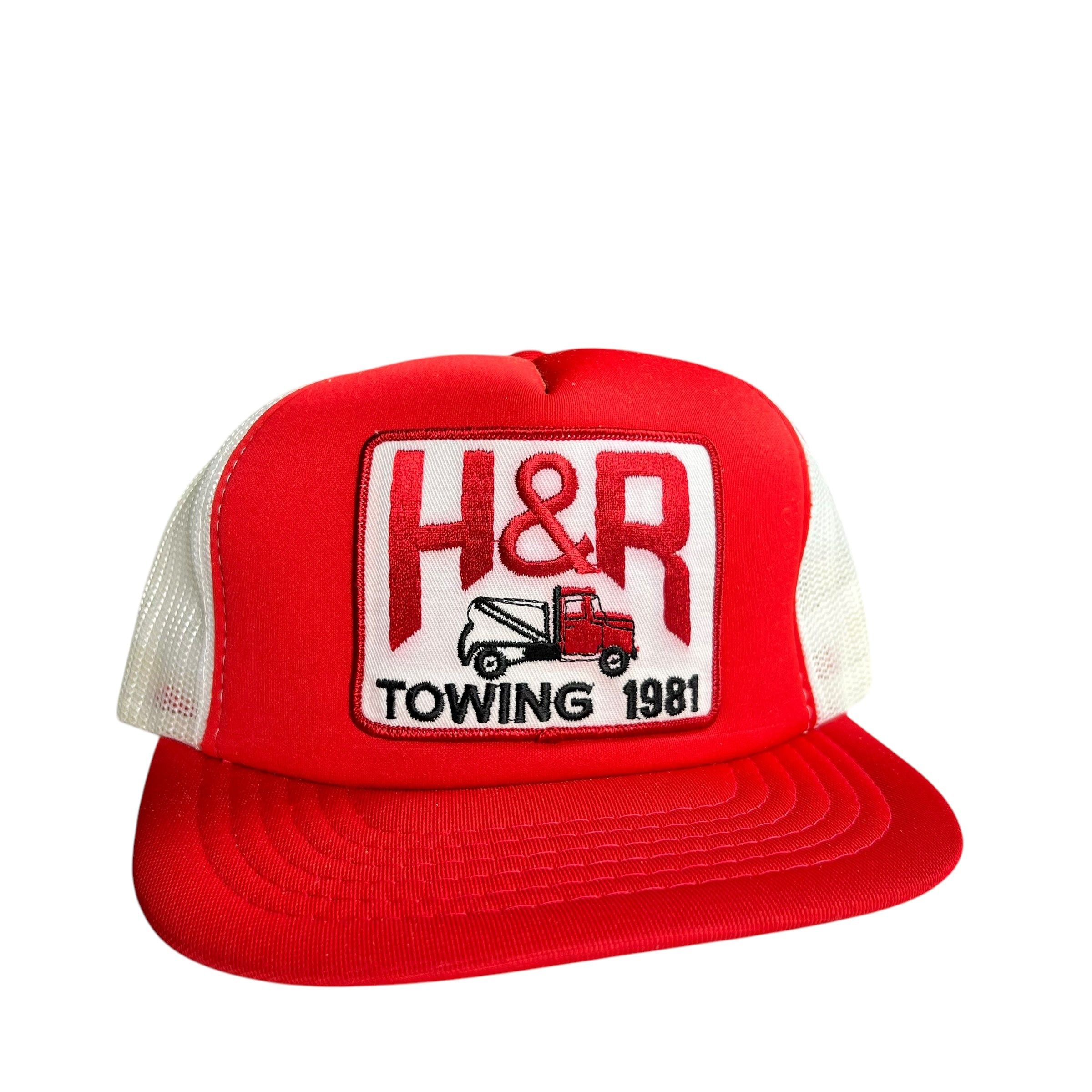 Vintage 1981 H&R Towing Trucker Hat Size ONE SIZE - 2 Thumbnail