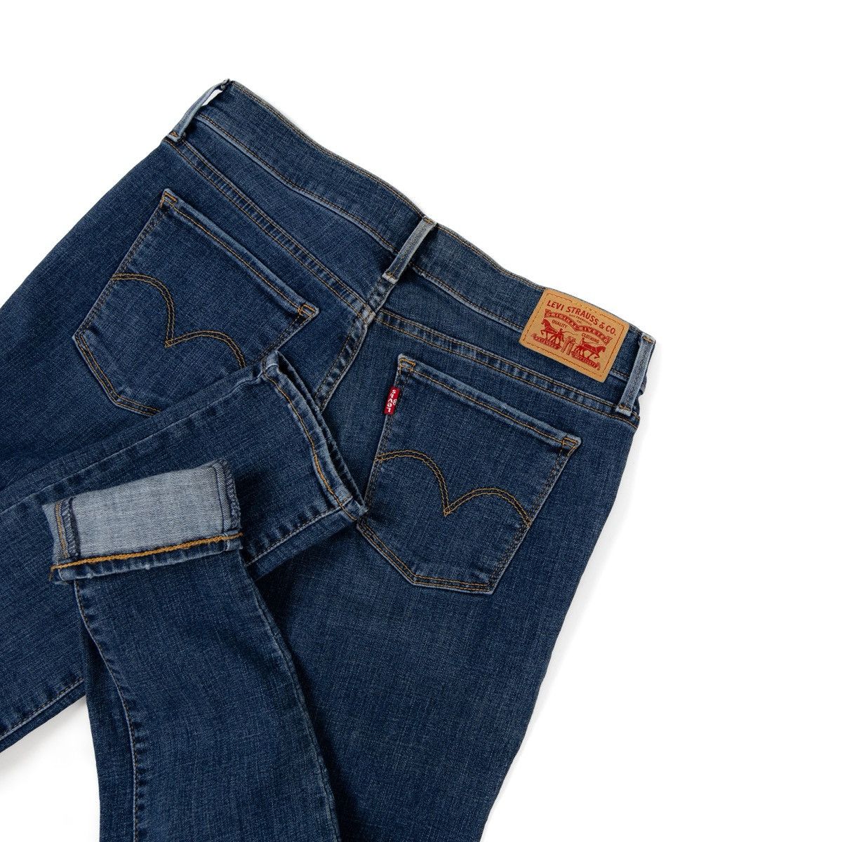 Levi's Levis 710 Super Skinny Womens Jeans Blue Distressed Stretch Size 30" / US 8 / IT 44 - 4 Thumbnail