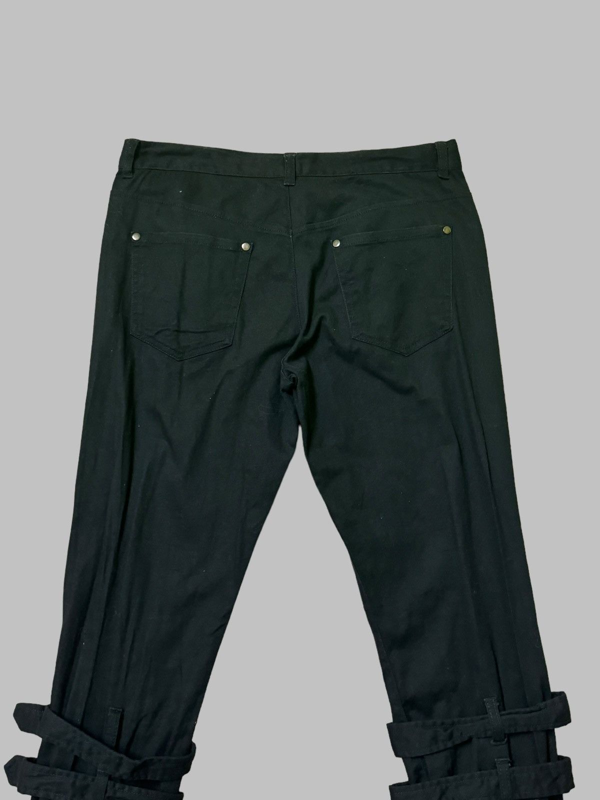 Japanese Brand × Vintage Black Peace Now Bondage Punk Rock Style Pant Size US 28 / EU 44 - 10 Thumbnail