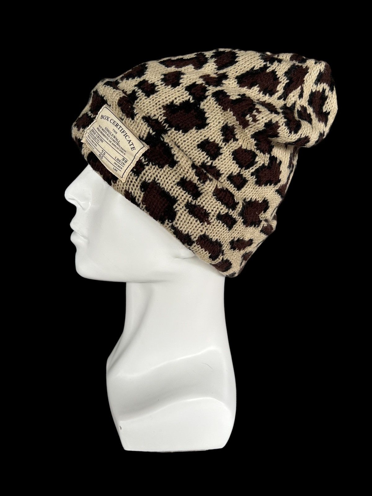 Japanese Brand × Kapital × Vintage Leopard Japanese style Beanie Hats 🎌☠️ Size ONE SIZE - 3 Thumbnail
