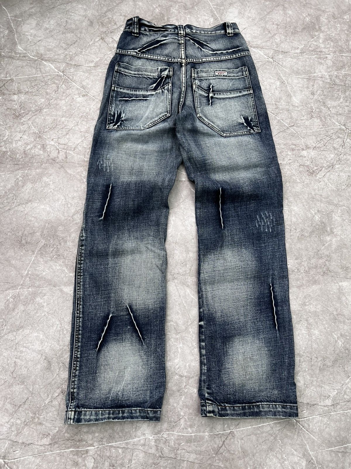 If Six Was Nine × Japanese Brand × Vintage Super Flared Jeans Vintage Japanese Jean distressed Size US 30 / EU 46 - 9 Thumbnail