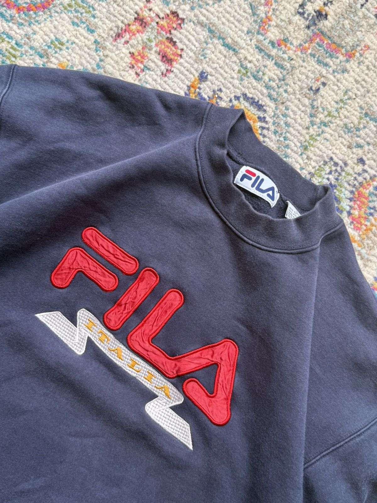 Fila × Vintage Vintage 90’s Fila Italia Crewneck Size US L / EU 52-54 / 3 - 2 Thumbnail