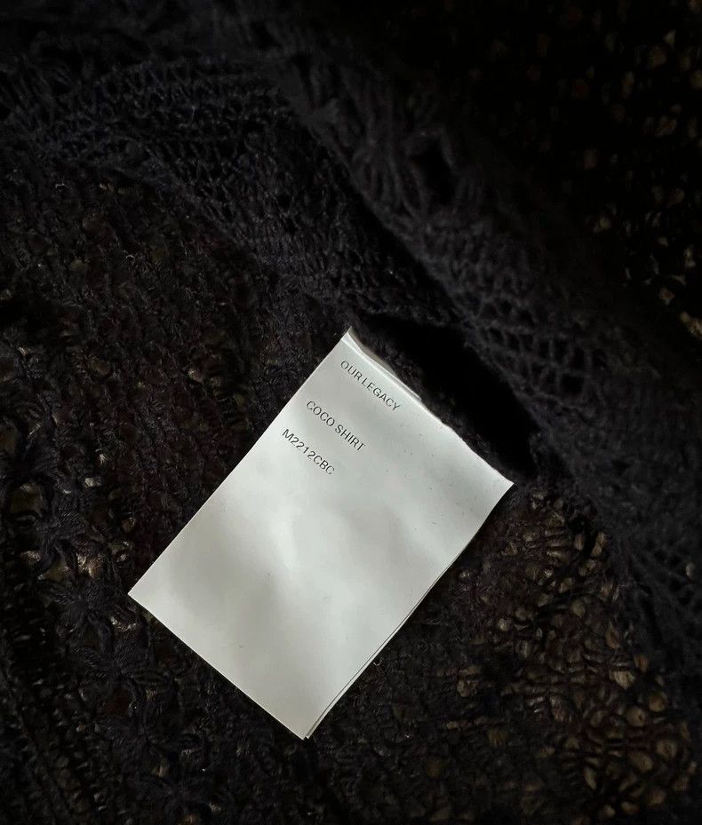 Our Legacy Our Legacy size48 Half sheer lace shirt Size US M / EU 48-50 / 2 - 3 Thumbnail