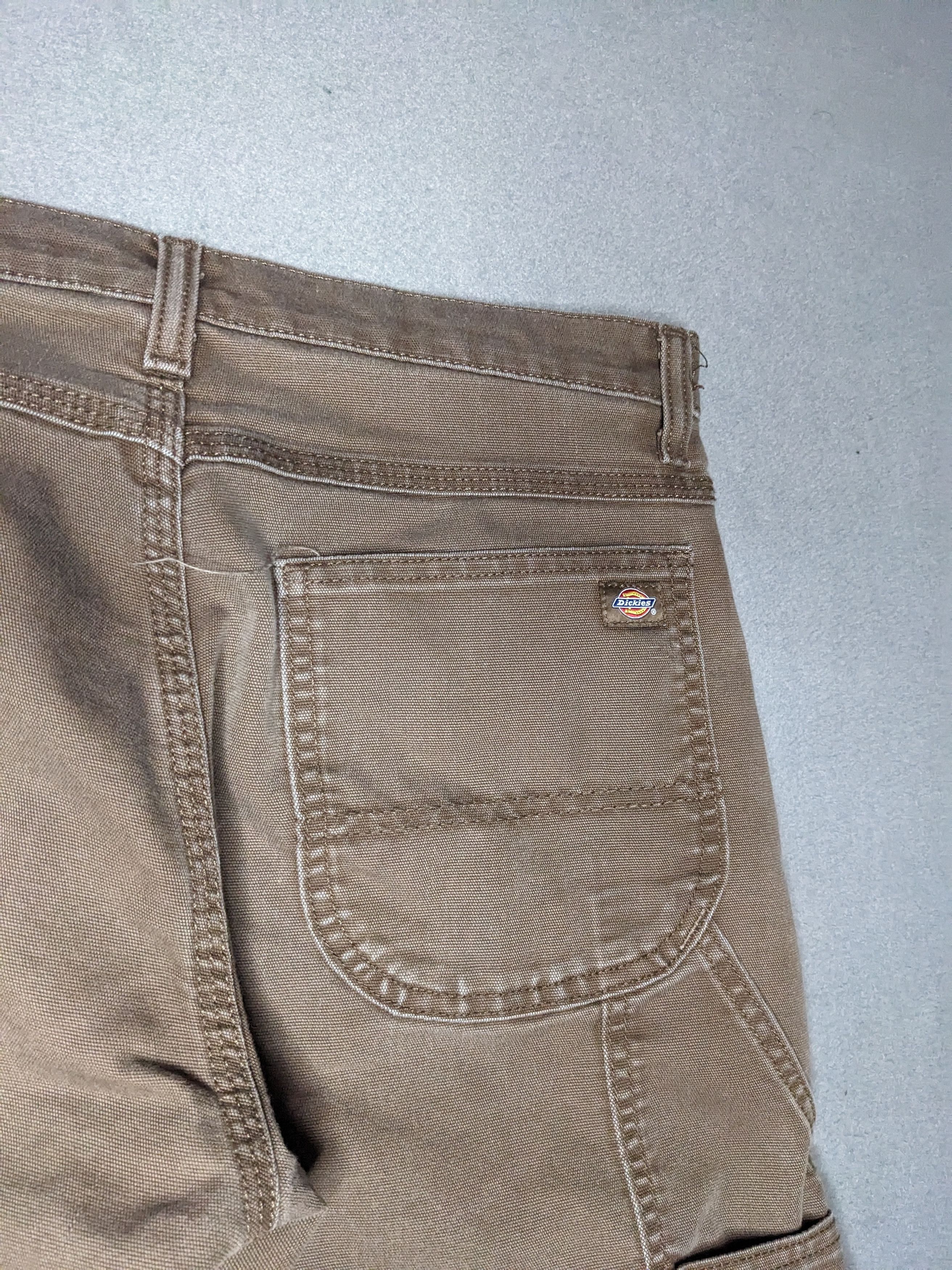 Dickies Dickies Carpenter Pants 32x31 Canvas Brown Distressed Faded Size US 32 / EU 48 - 6 Thumbnail