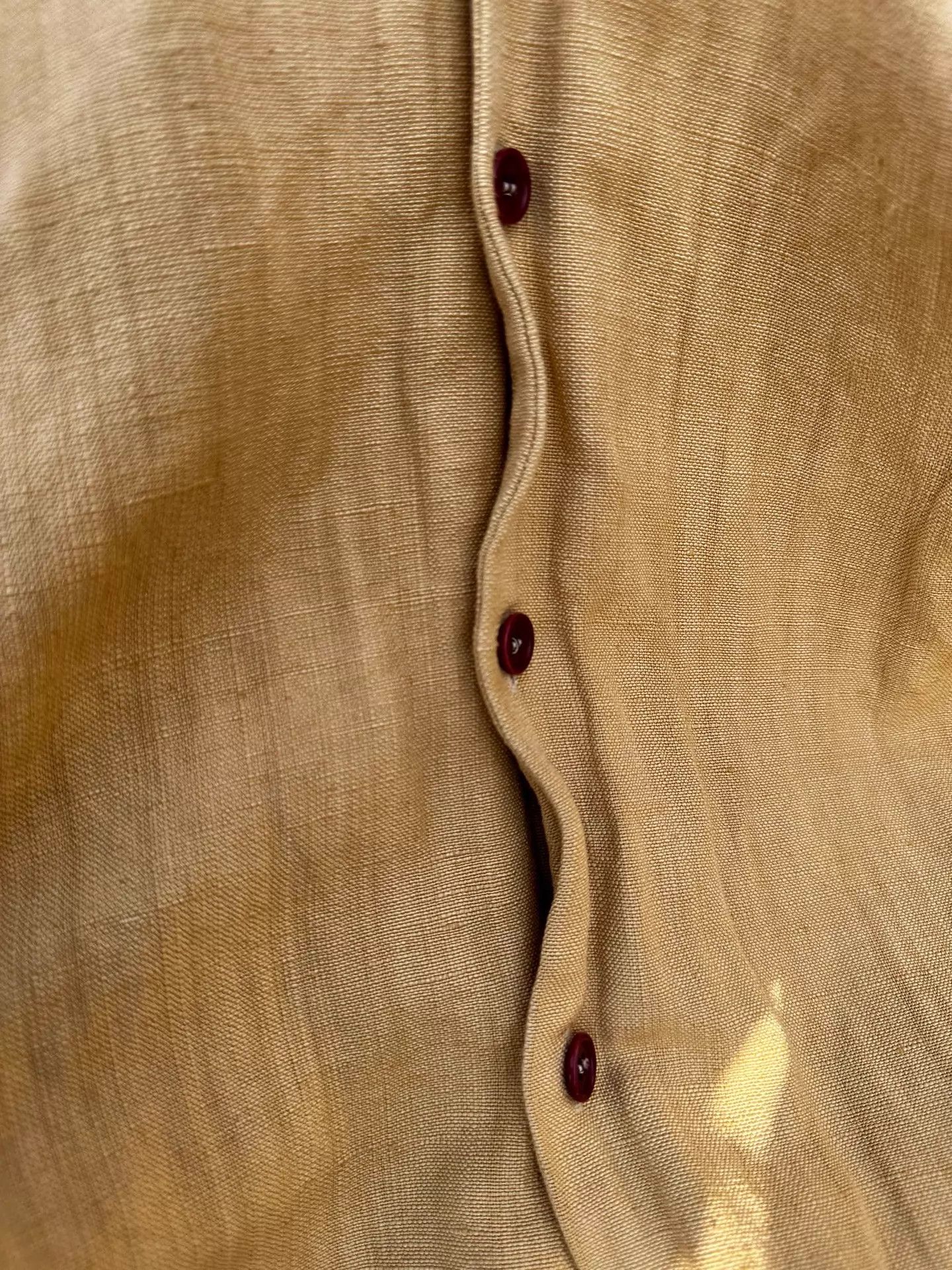 Cherevichkiotvichki cherevichkiotvichki mustard linen overshirt unisex Size US L / EU 52-54 / 3 - 5 Thumbnail