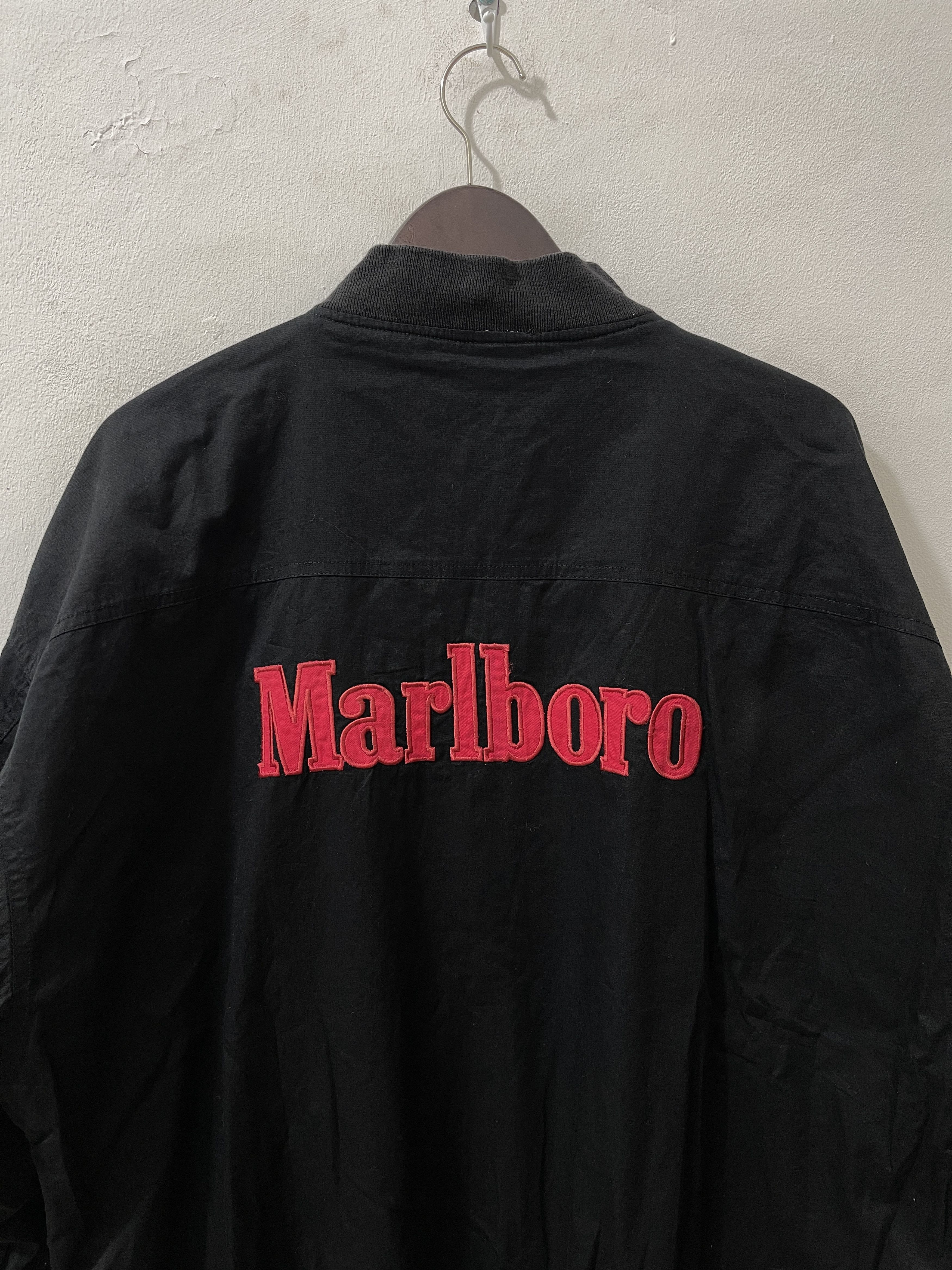 Marlboro Classics Vintage Rare Marlboro USA Canvas Bomber Jacket Size US XXL / EU 58 / 5 - 2 Thumbnail