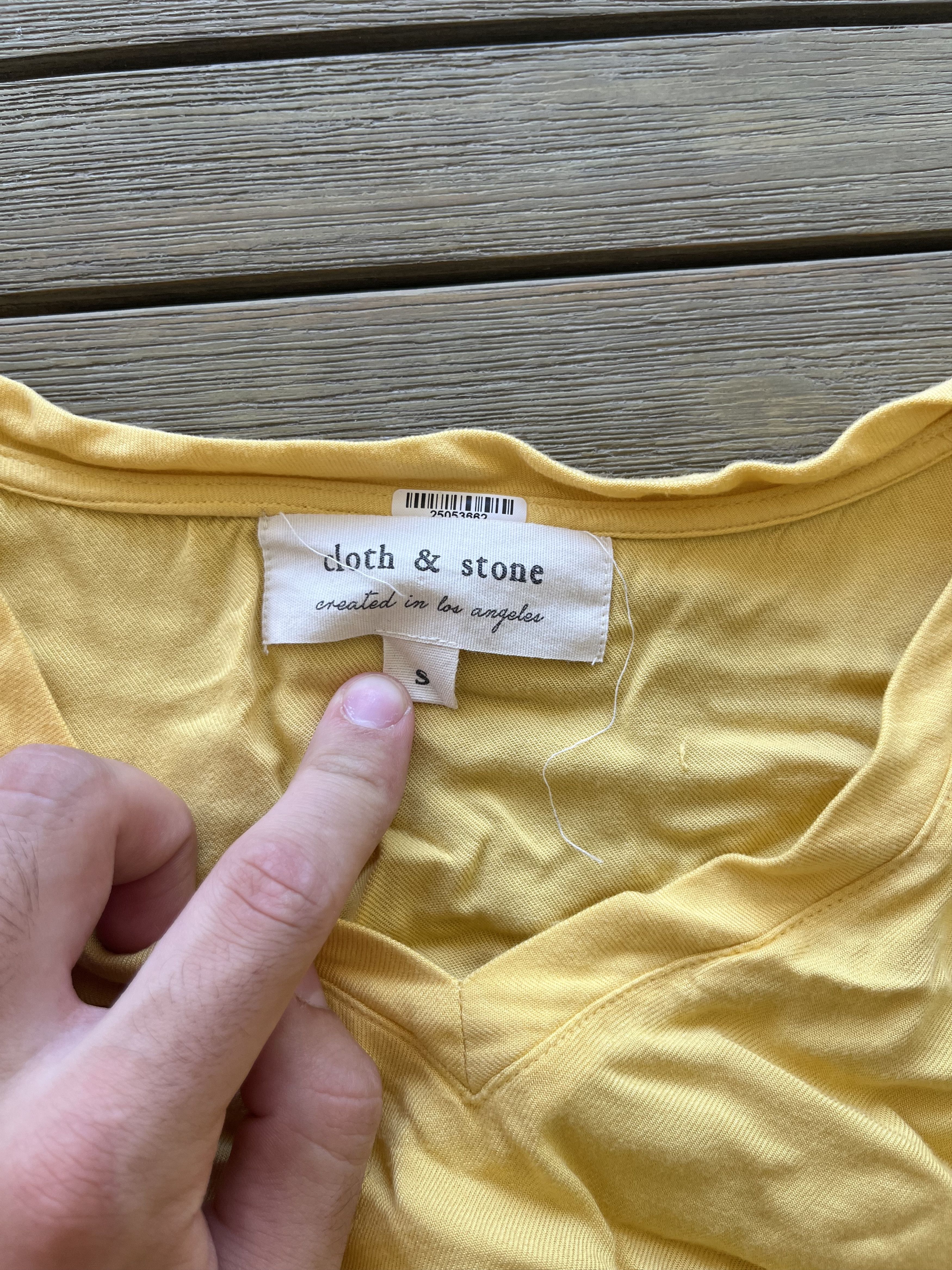 Vintage Cloth and Stone Yellow Shirt Size S / US 4 / IT 40 - 3 Thumbnail