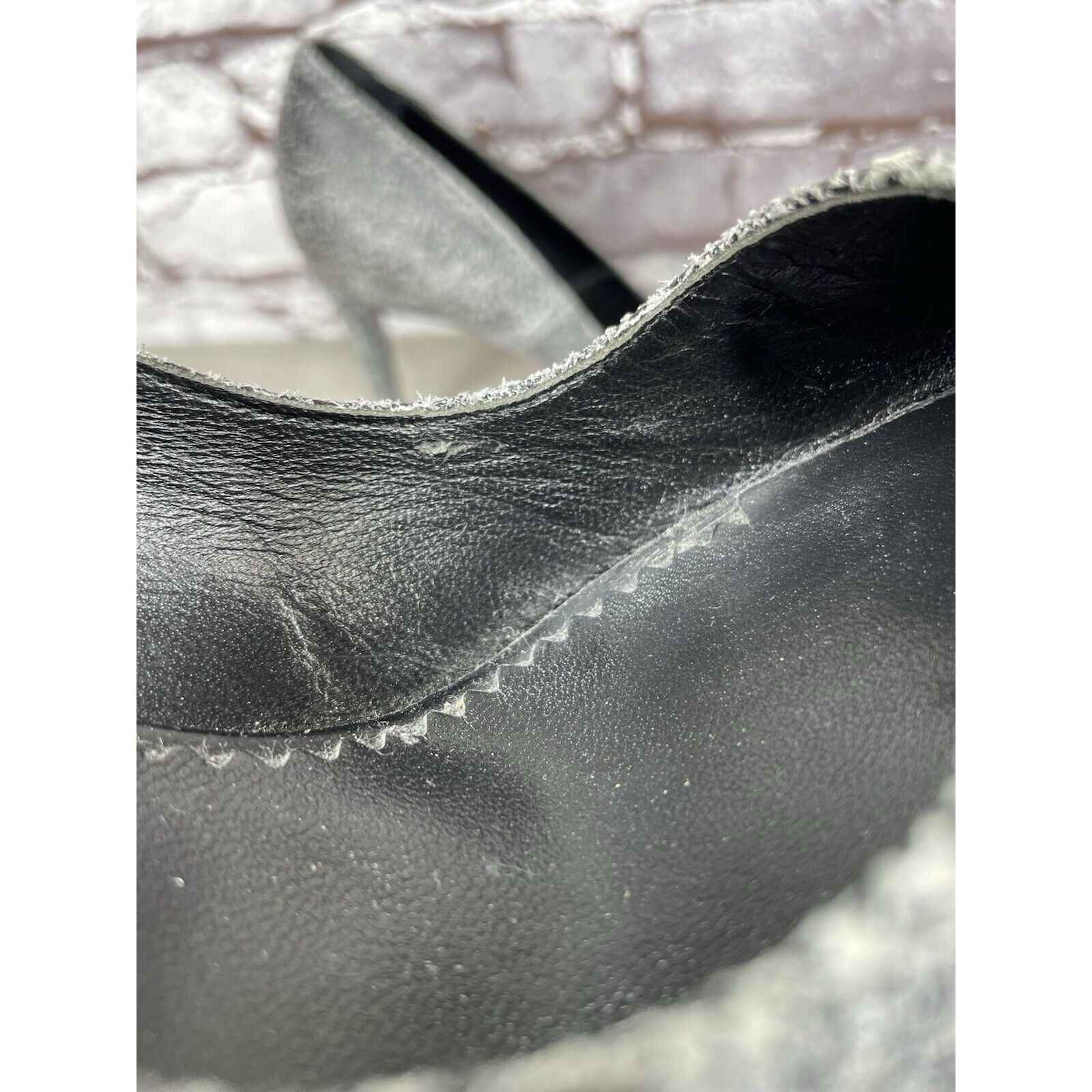 Allsaints AllSaints Grey Leather Lena Pumps Stiletto Pointed Heels Wom Size US 8.5 / IT 38.5 - 17 Thumbnail