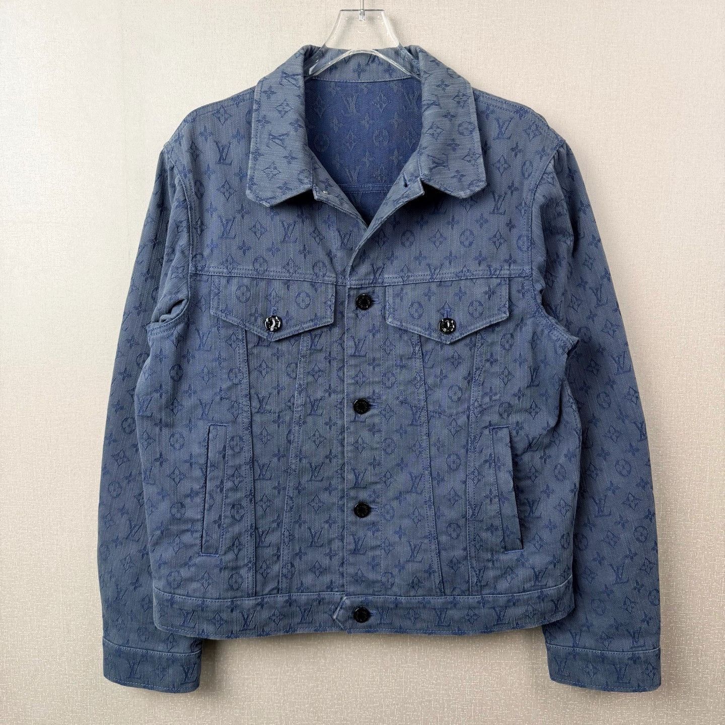 Louis Vuitton LV Monogram Blue Denim Jacket Size US S / EU 44-46 / 1 - 1 Thumbnail