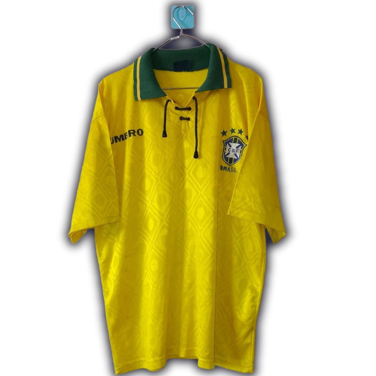 Umbro Fc Brazil 1990 1991 1992 Rare Home Shirt Jersey Size US XL / EU 56 / 4 - 4 Thumbnail