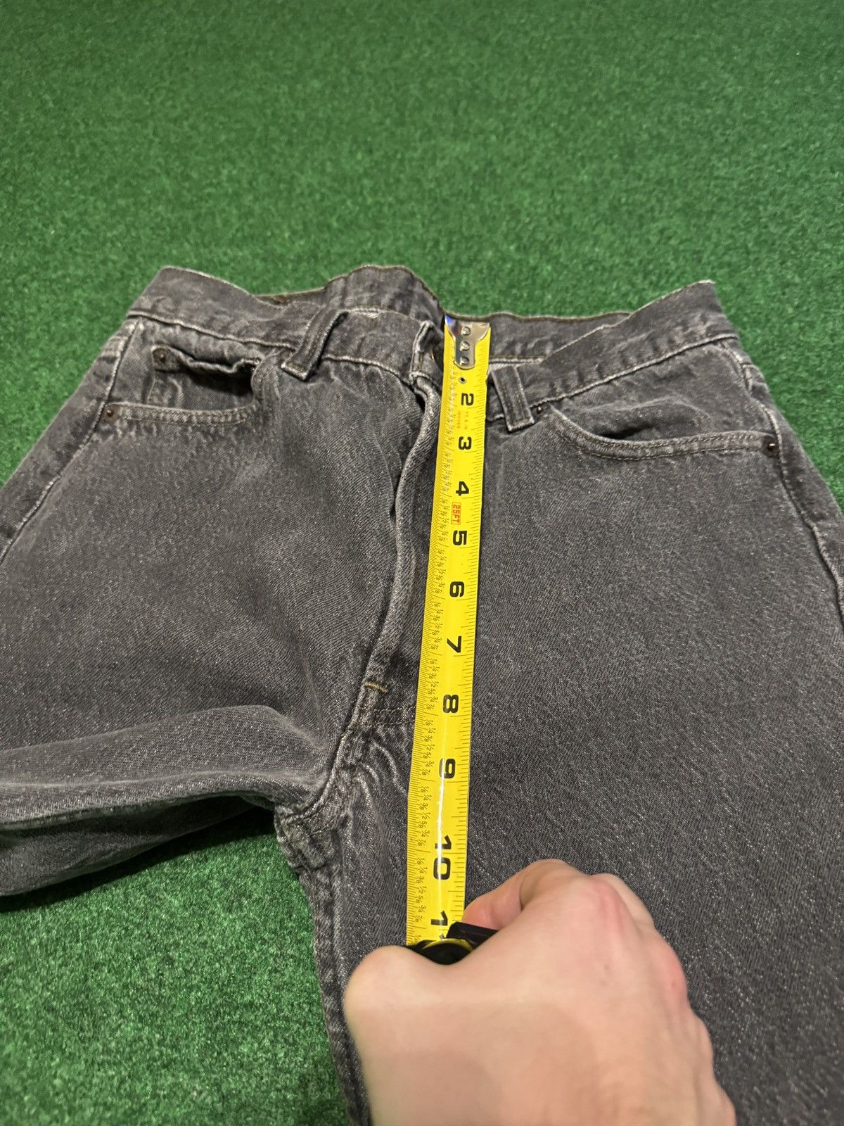 Levi's Vintage Clothing Vintage Levi’s 501 Button Fly Dark 90s 28x30 Black Jeans Size US 28 / EU 44 - 13 Thumbnail