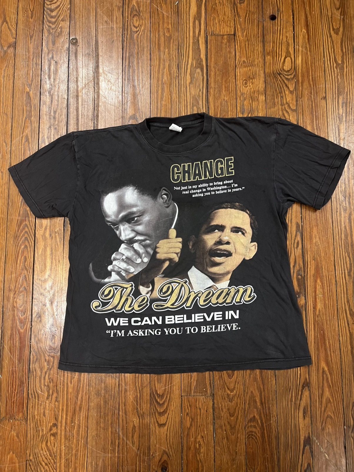 Rap Tees × Vintage Vintage Y2K Obama MLK The Dream Shirt Rap Tee Size US XXL / EU 58 / 5 - 2 Thumbnail