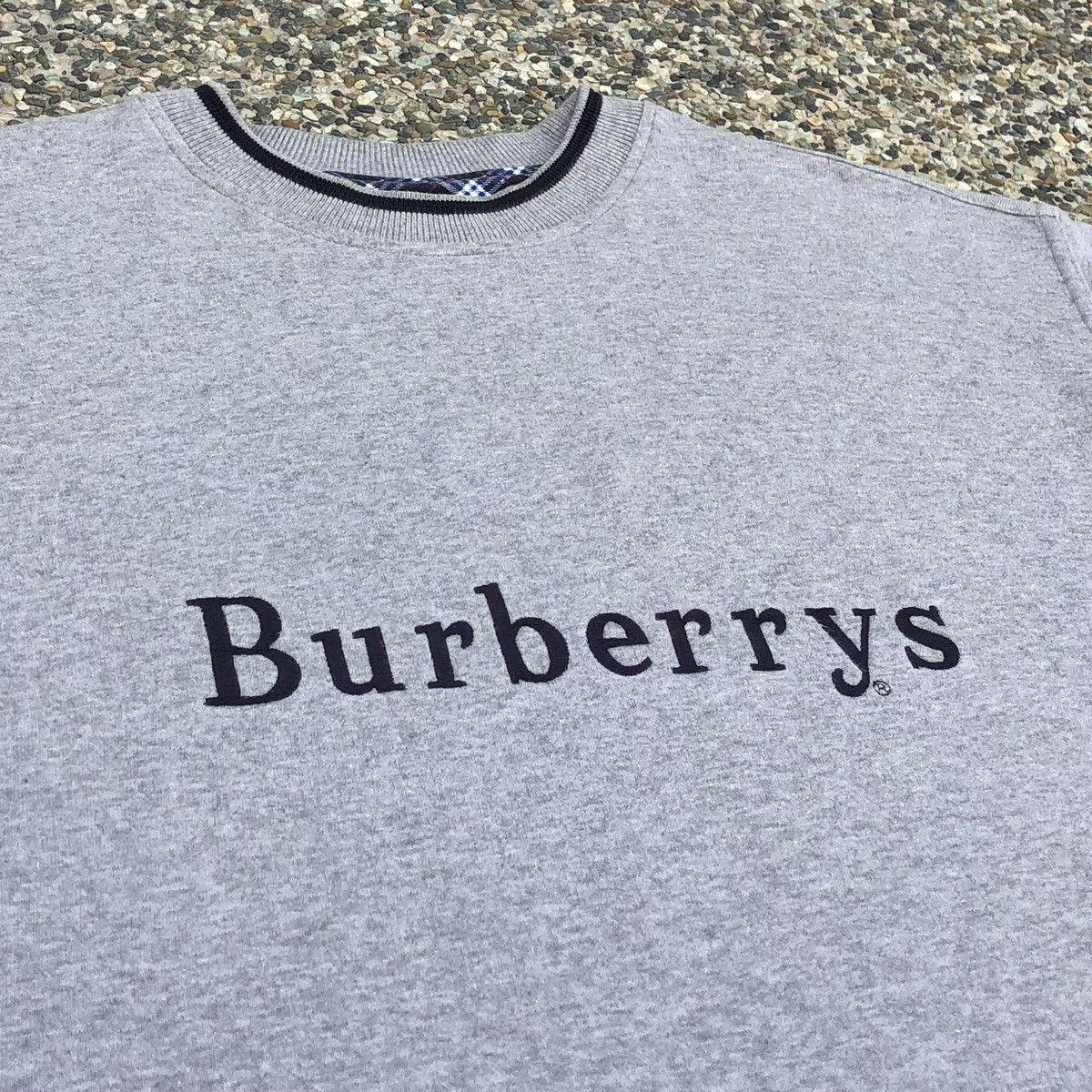 Burberry Burberrys Embroidery Logo Grey Sweatshirts Size US M / EU 48-50 / 2 - 5 Thumbnail