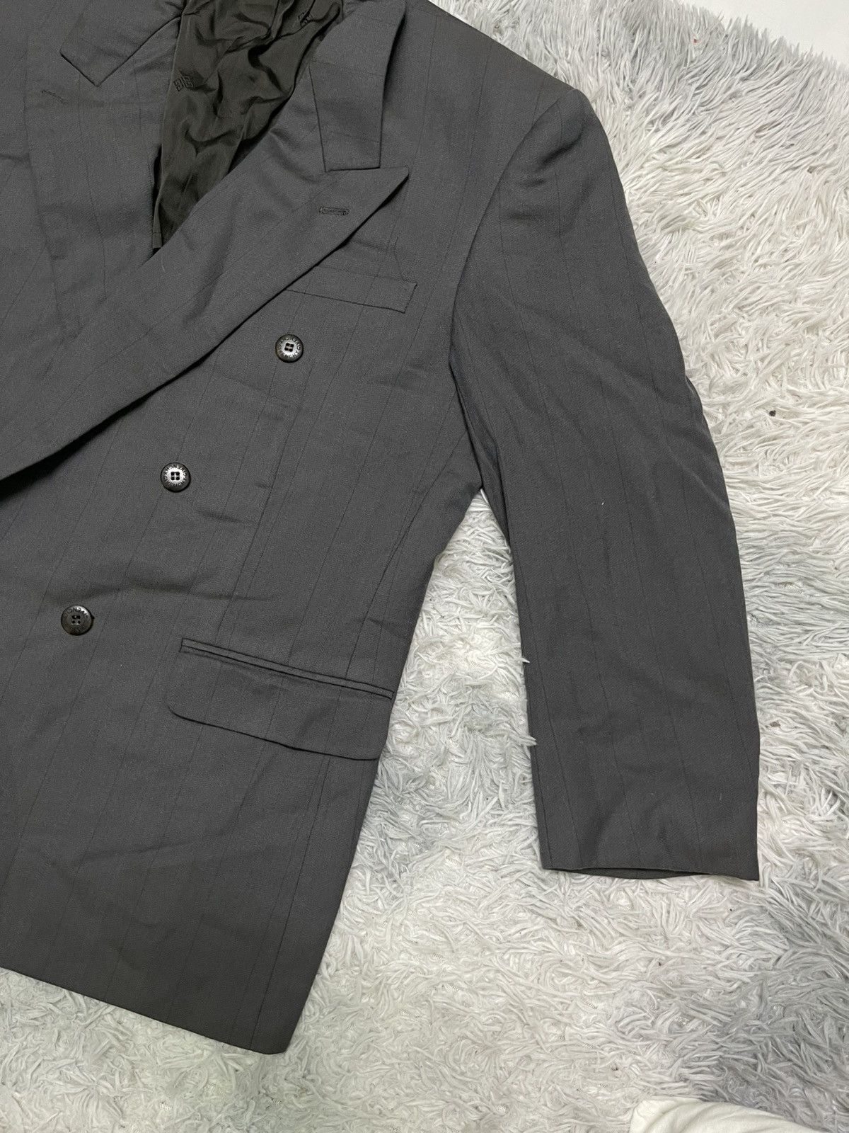Givenchy × Vintage 90s GIVENCHY BLAZZER STRIPES 100% CASHMERE RARE Size 48S - 3 Thumbnail