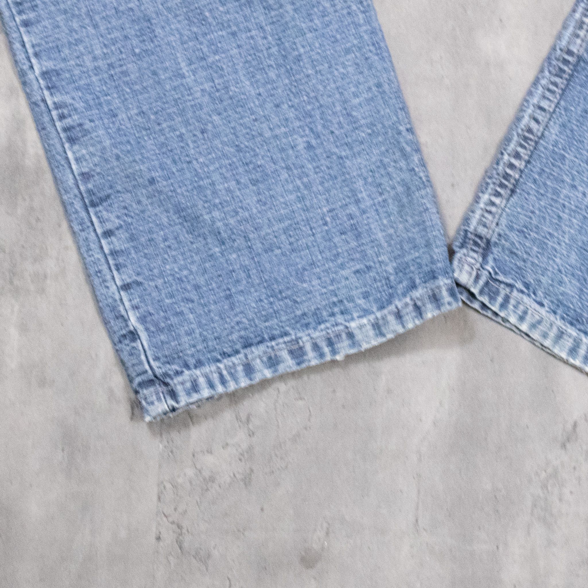 Japanese Brand Vintage 1990's Tall Girl Baggy Relax Fit Denim Pant's Size US 28 / EU 44 - 16 Thumbnail