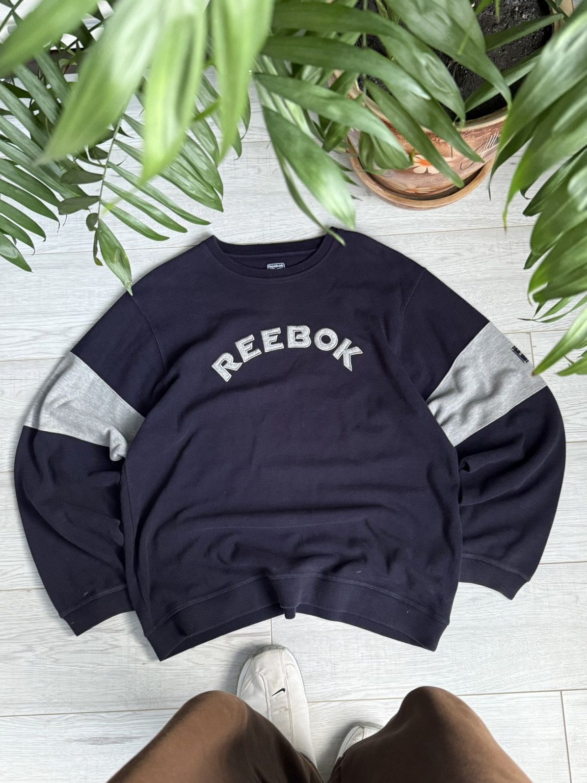 Reebok Vintage Reebok big logo sweatshirt Crewneck sweater Size US M / EU 48-50 / 2 - 1 Thumbnail